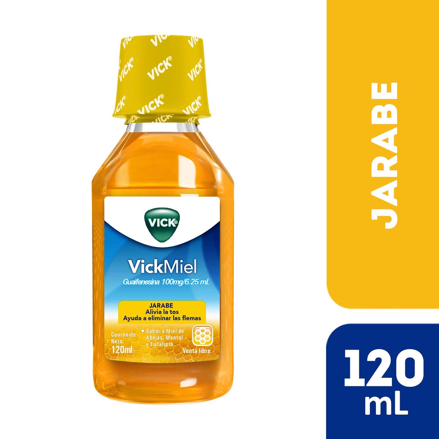 . Jarabe Vick Miel Guaifenesina Frasco x 120 mL