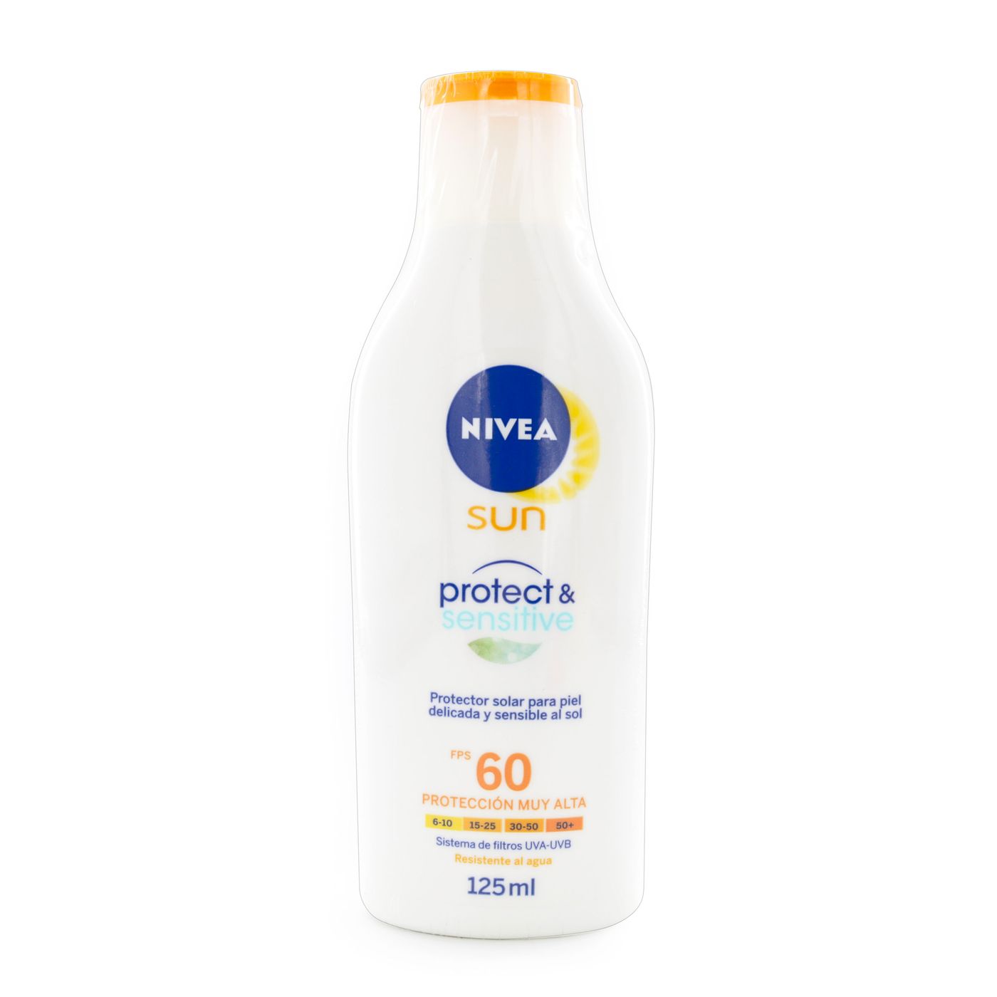 Protector Solar Nivea Sun Protect & Sensitive FPS 60 Frasco x 125 mL