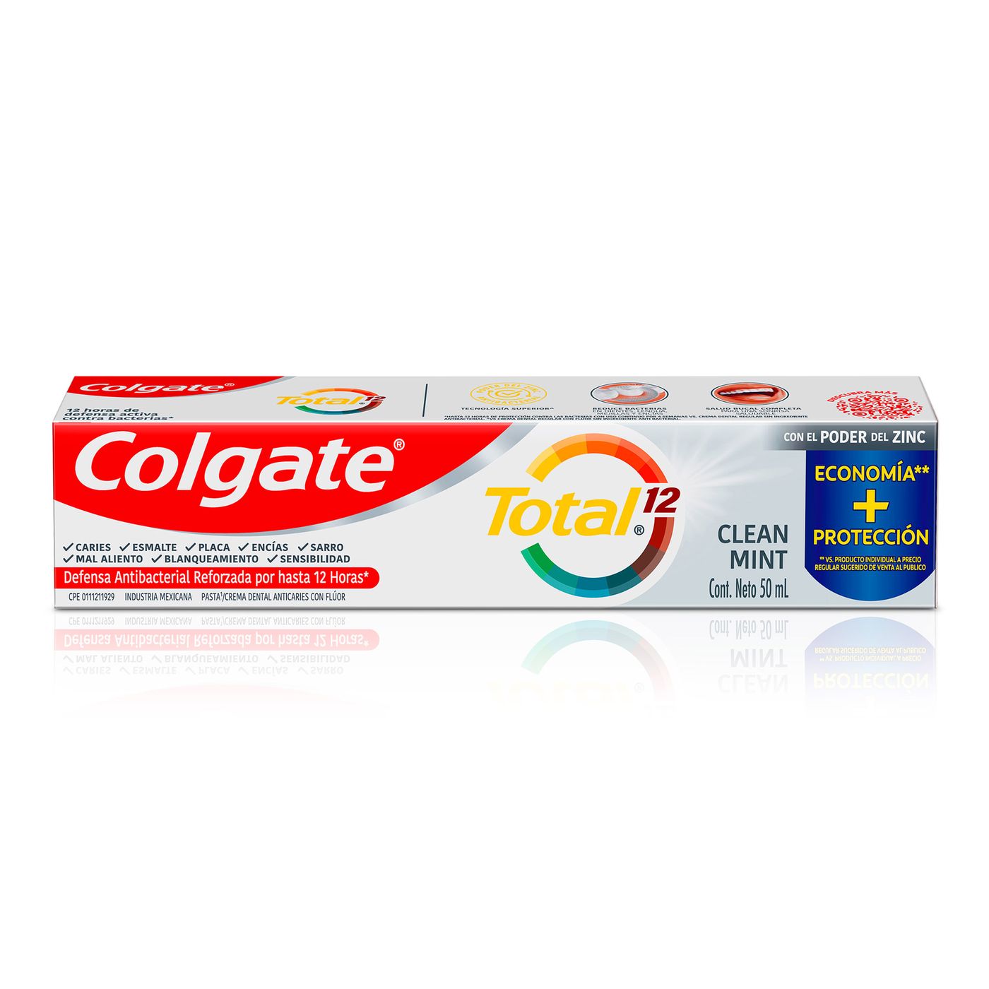 Crema Dental Colgate Total 12 Clean Mint Caja x 50 mL