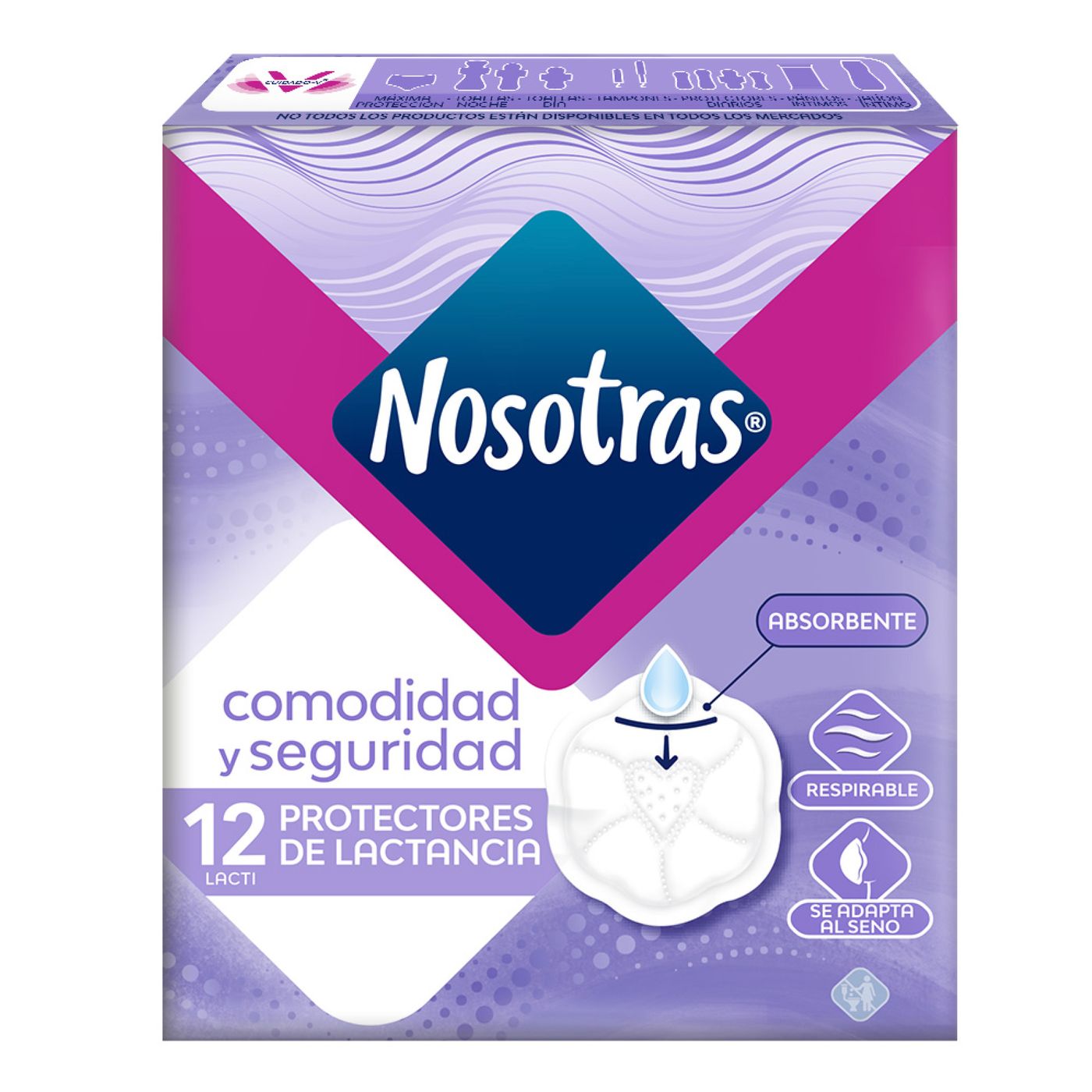 Protectores Nosotras Lacti Caja X 12 Uds.