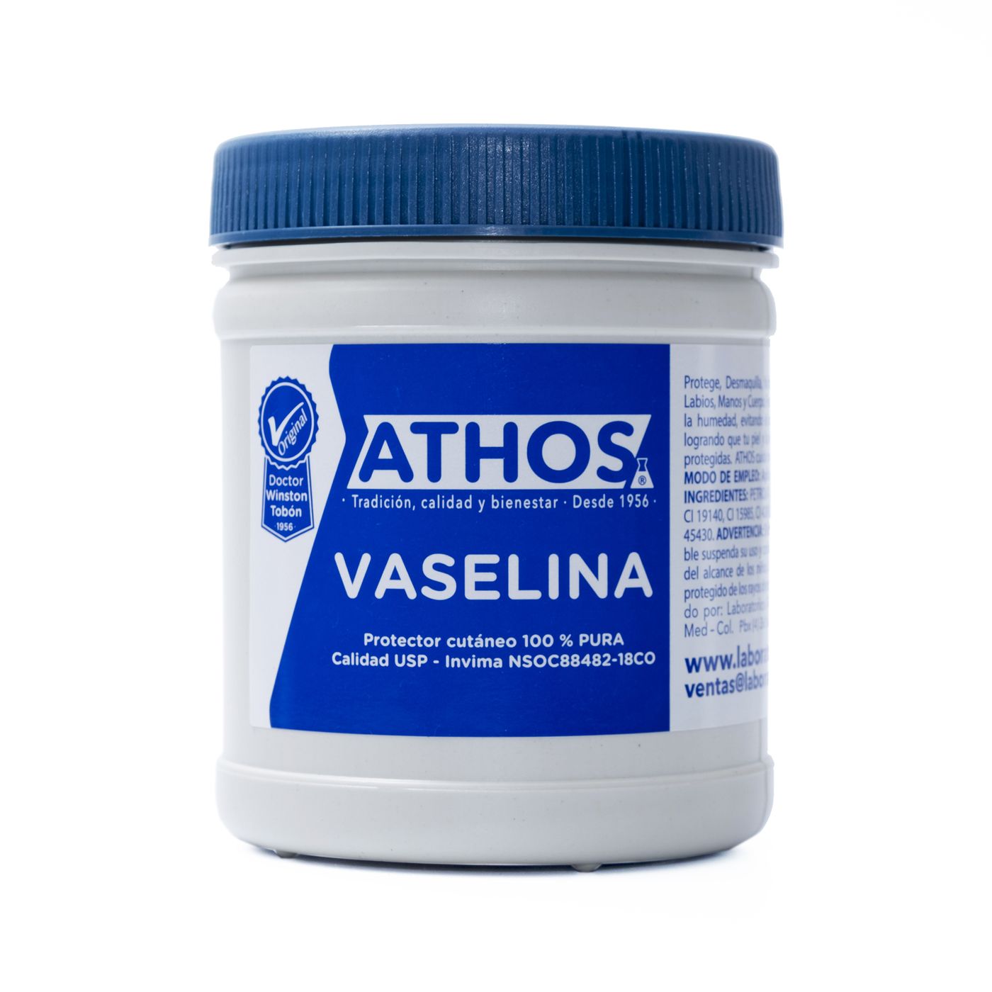 Vaselina Athos Protector Cutáneo 100 % Pura Frasco x 400 g