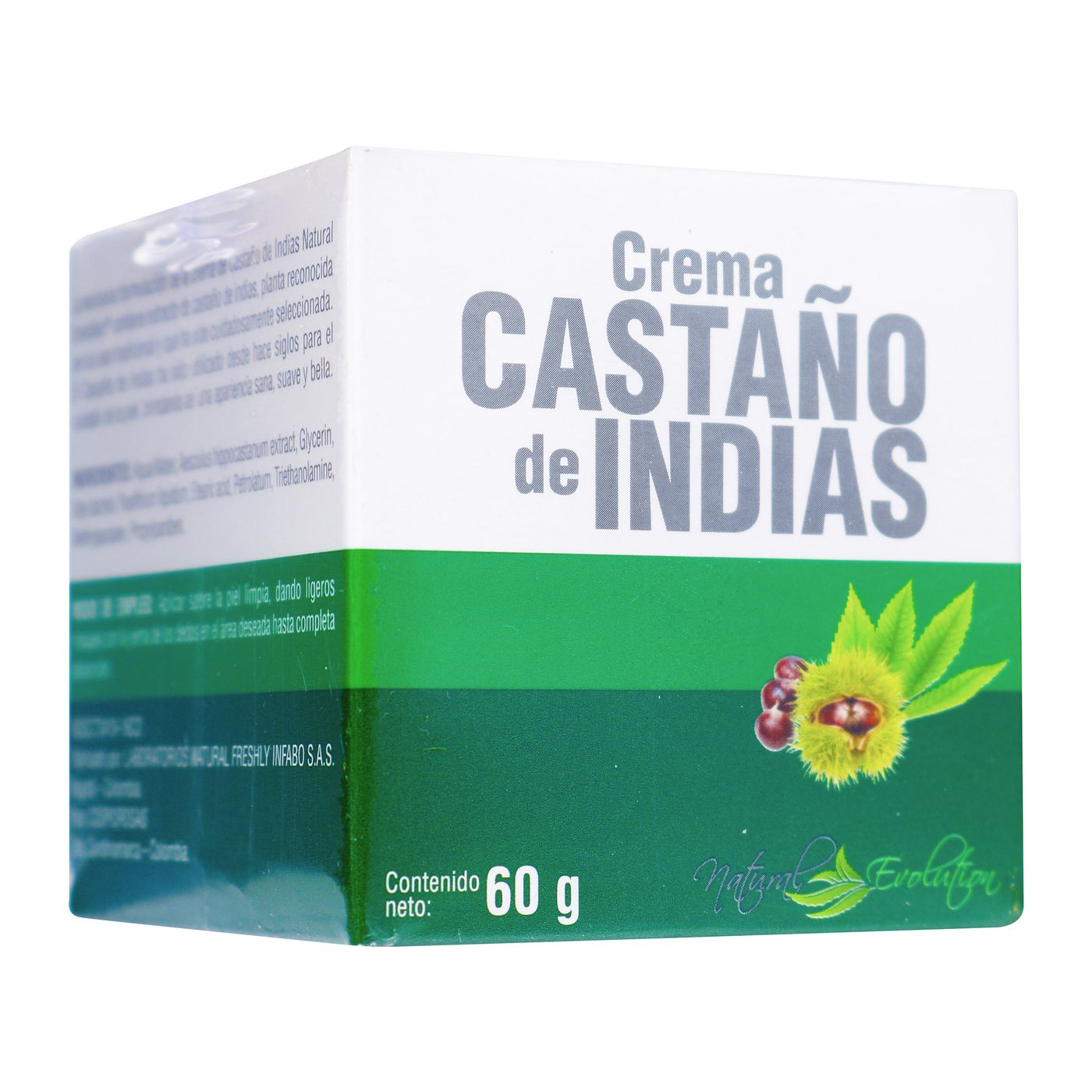 Crema Castaño De Indias Natural Evolution Frasco X 60 G.