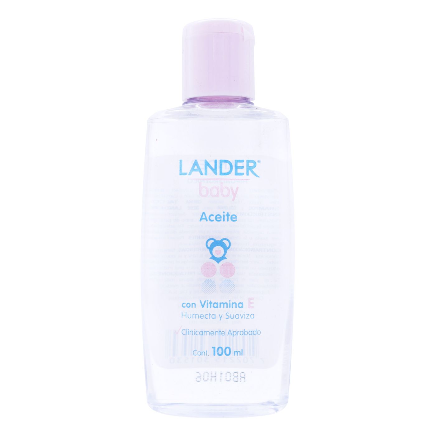 Aceite Lander Baby Con Vitamina E Frasco X 100 Ml.