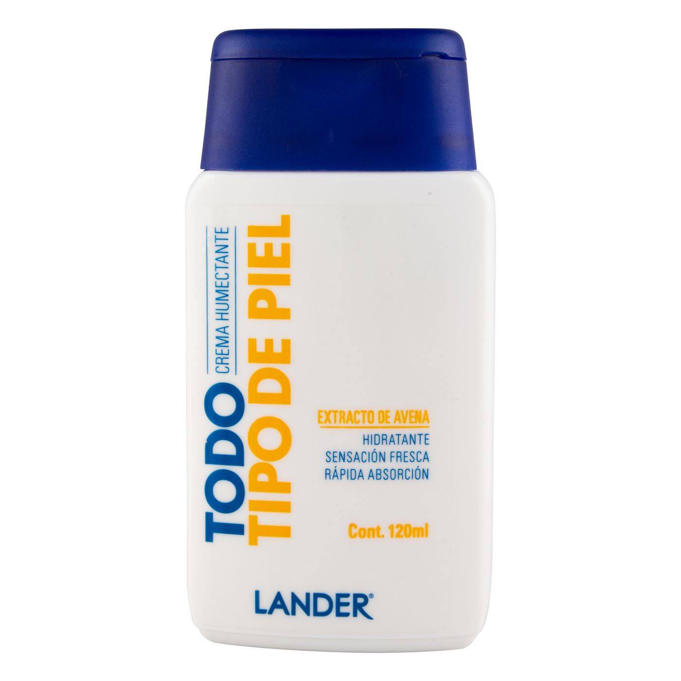 Crema Lander Humectante Con Extracto De Avena Todo Tipo De Piel Frasco X 120 Ml.