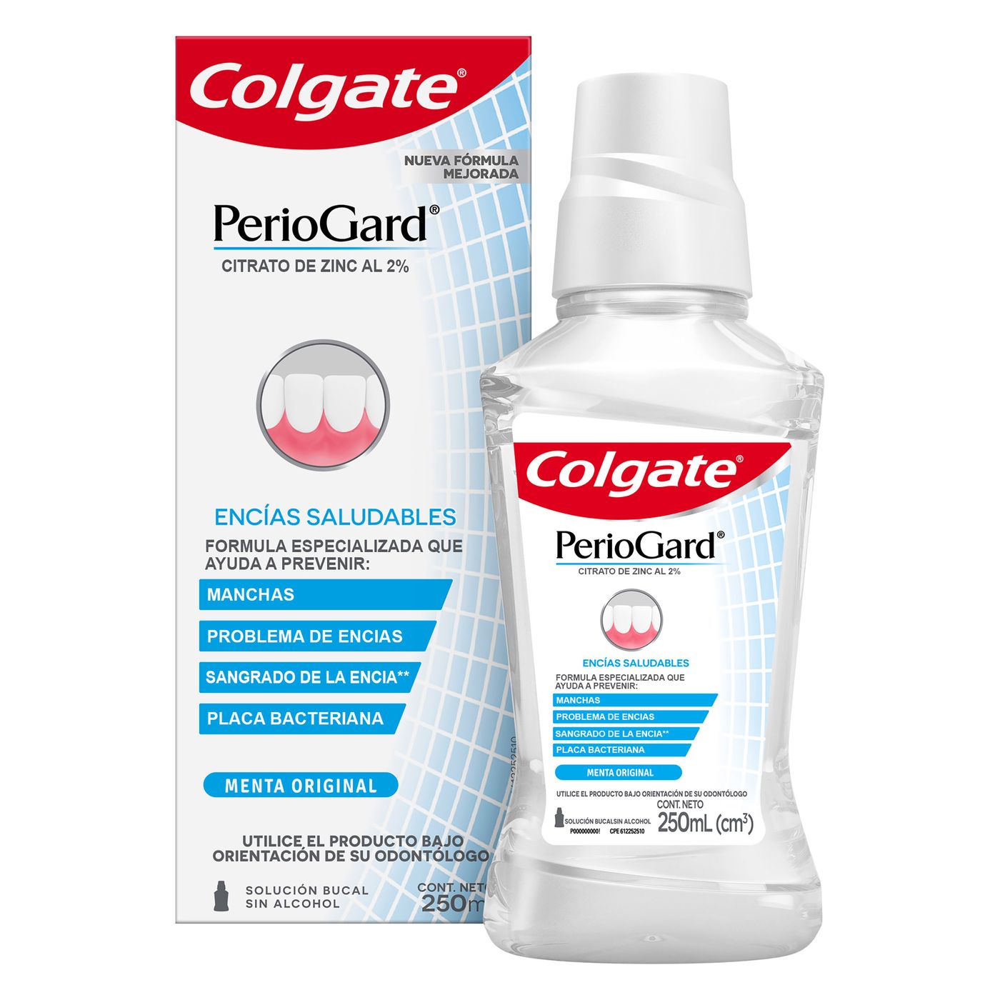 enjuague Bucal Colgate Periogard Sin Alcohol Frasco x 250 mL