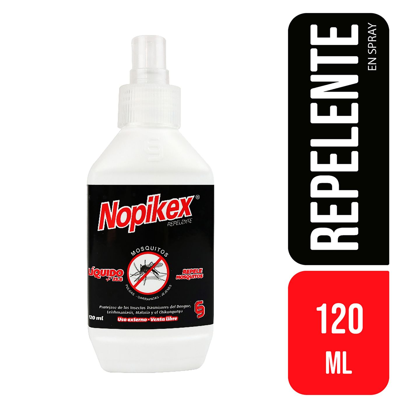 Repelente Nopikex Líquido Spray X 120 Ml.