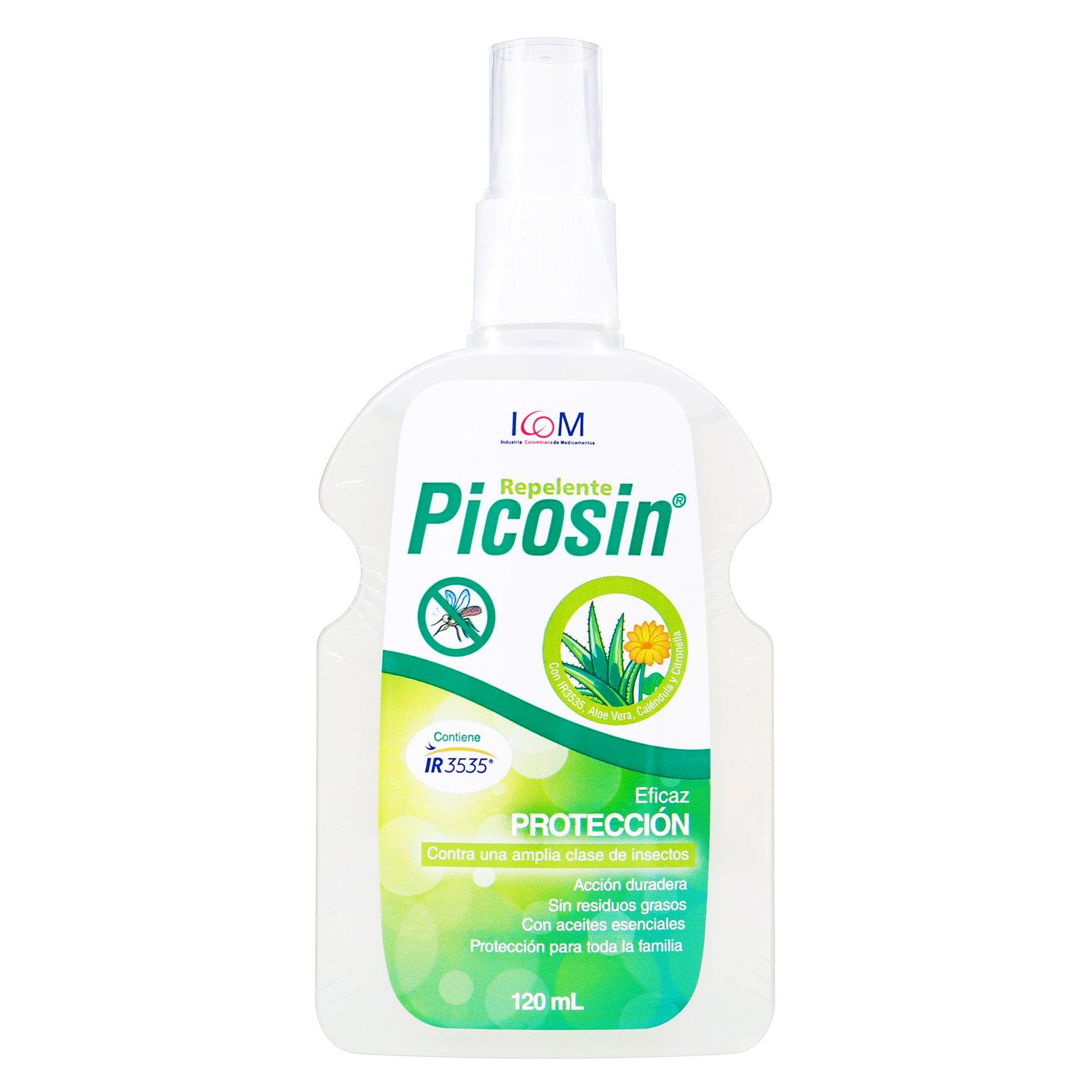 Repelente Icom Picosin Áloe Vera y Caléndula Spray x 120 mL.