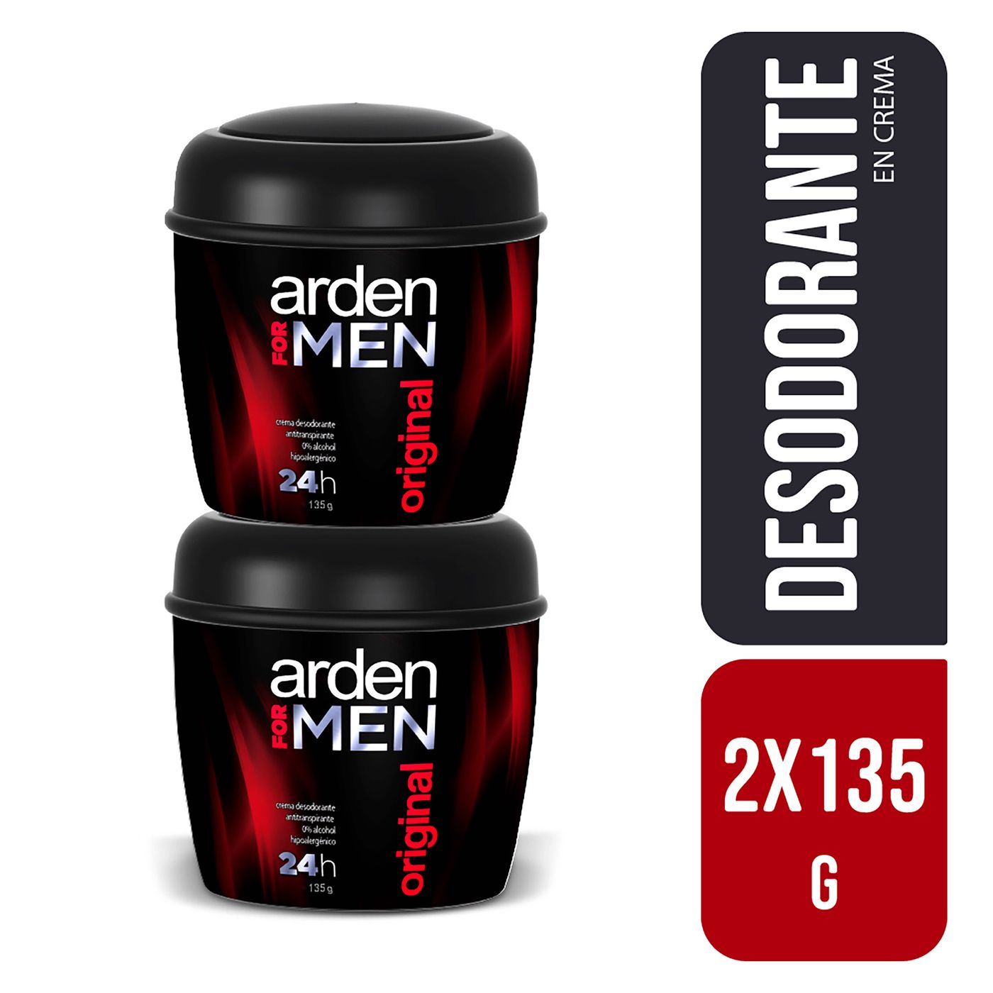 Desodorante Arden For Men Original Crema Frasco X 135 G X 2 Uds Súper Precio.