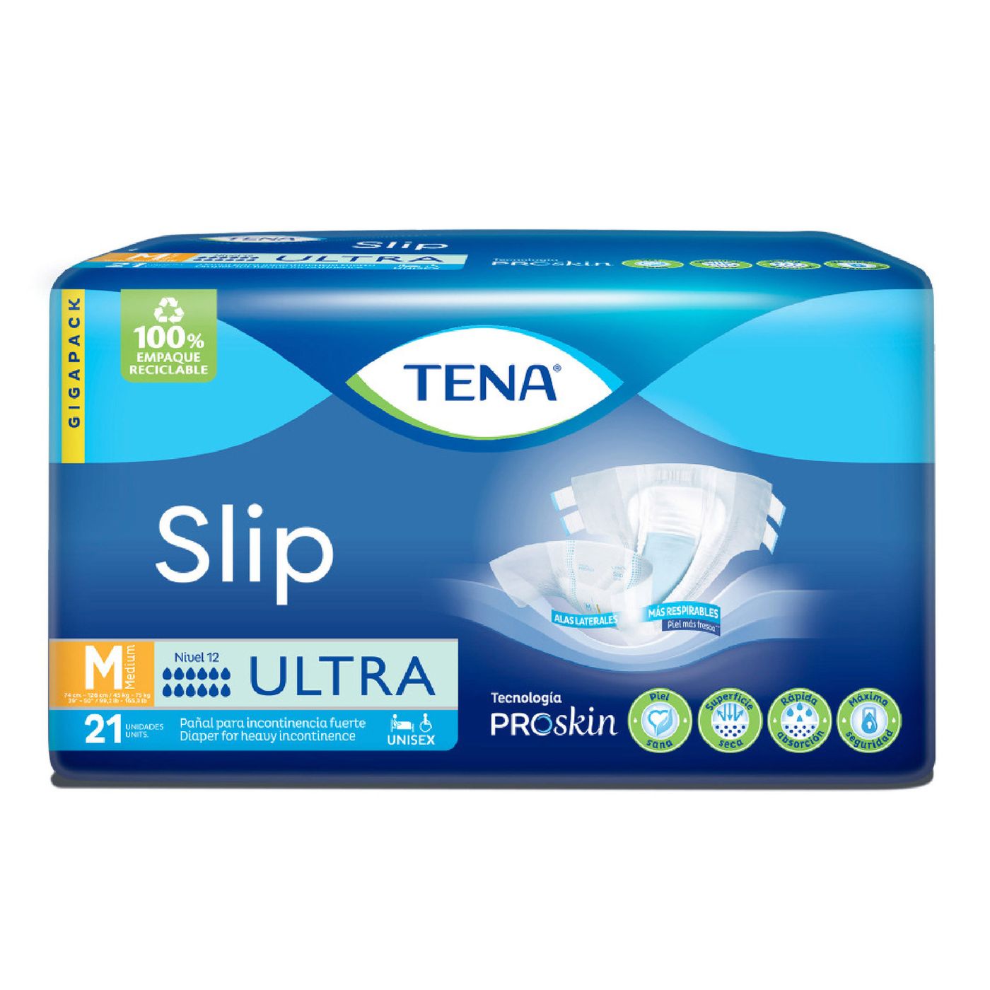 Pañales Tena Slip Ultra Talla M Paquete x 21 Uds