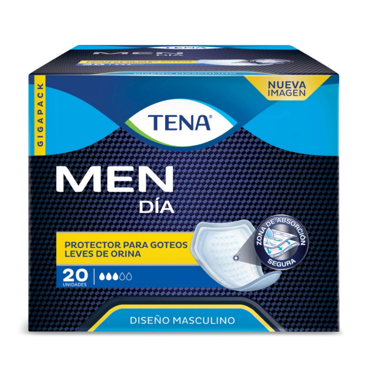 Protector Tena Para Hombre Día Caja X 20 Uds.