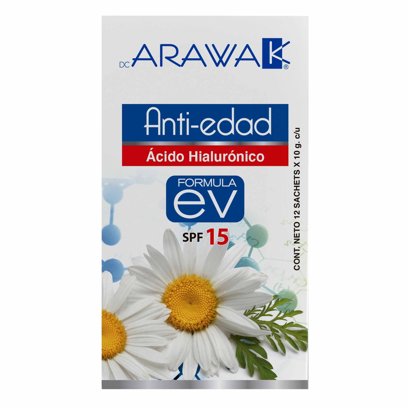 Crema Nutritiva Arawak Anti-Edad Fórmula Ev 10g Sachet Caja X 12 Unds