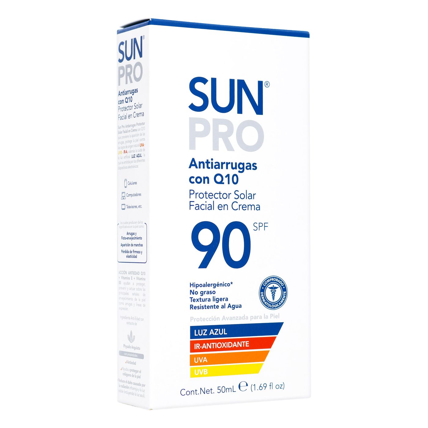 Protector Solar Sun Pro SPF 90 Facial Anti-Arrugas Frasco x 50 g