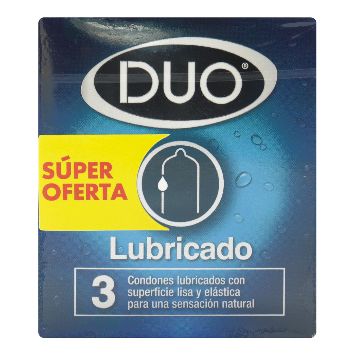 Condones Dúo Lubricado Caja x 3 Uds Súper Oferta.
