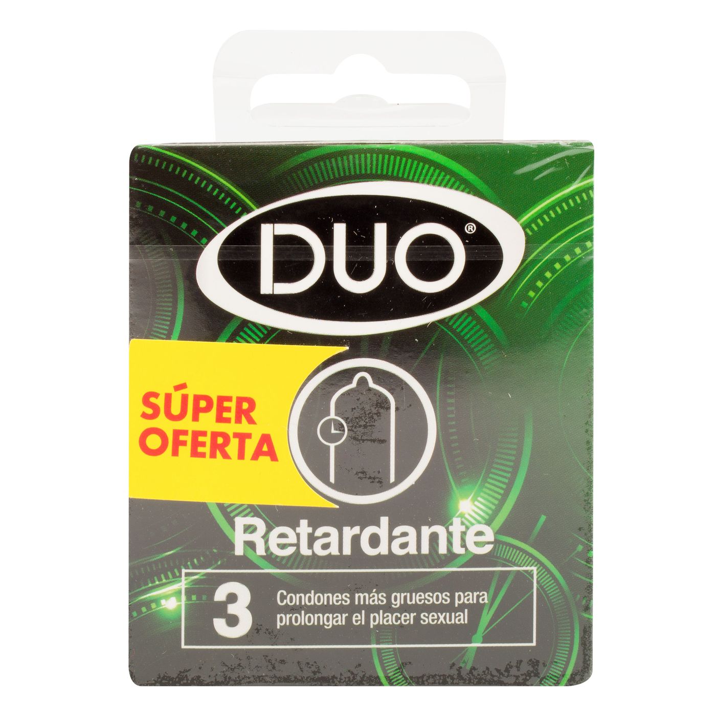 Condones Dúo Retardante Caja x 3 Uds Súper Oferta.