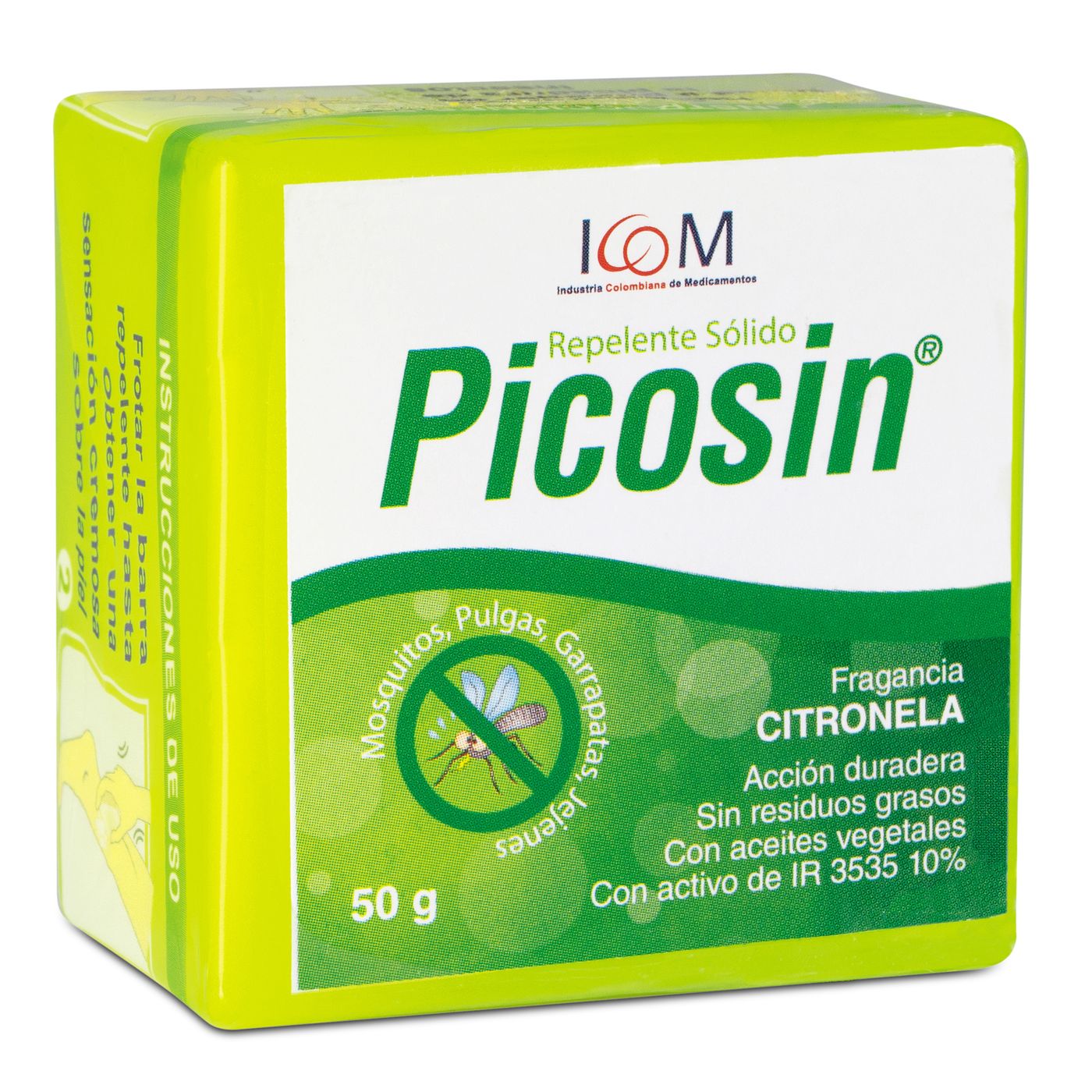 Jabón Repelente Icom Picosin Sólido Citronela Barra x 50 g