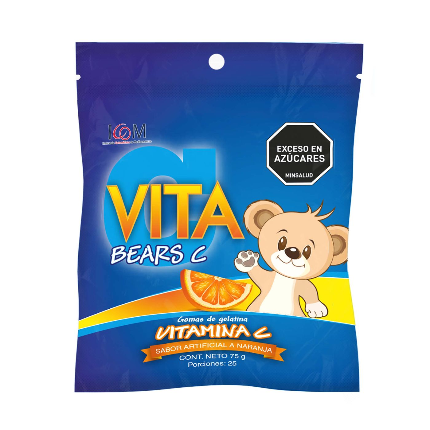 Gomas De Gelatina Icom Vita Bears C Naranja Bolsa X 65 G X 25 Uds.