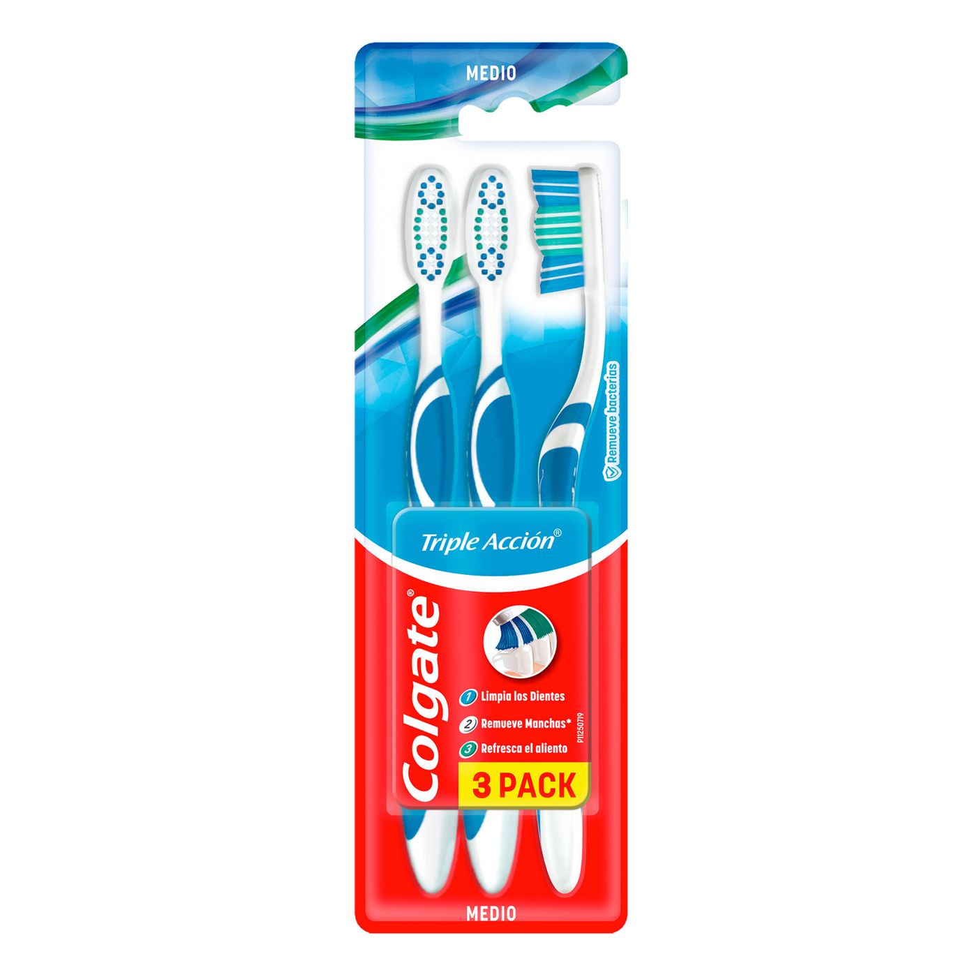 Cepillo Dental Colgate Triple Acción Medio Blister x 3 Uds Empaque Económico