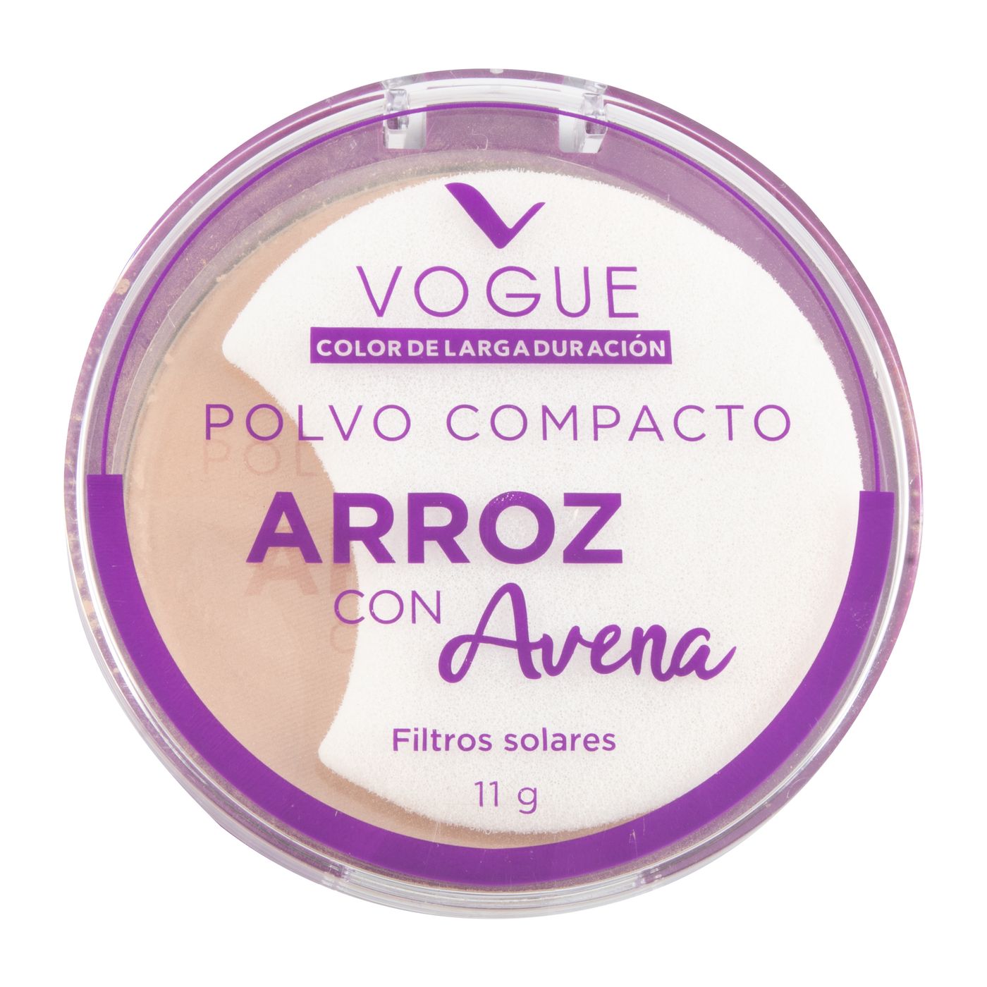 Polvo Compacto Vogue Arroz con Avena Almendra Frasco x 11 g.