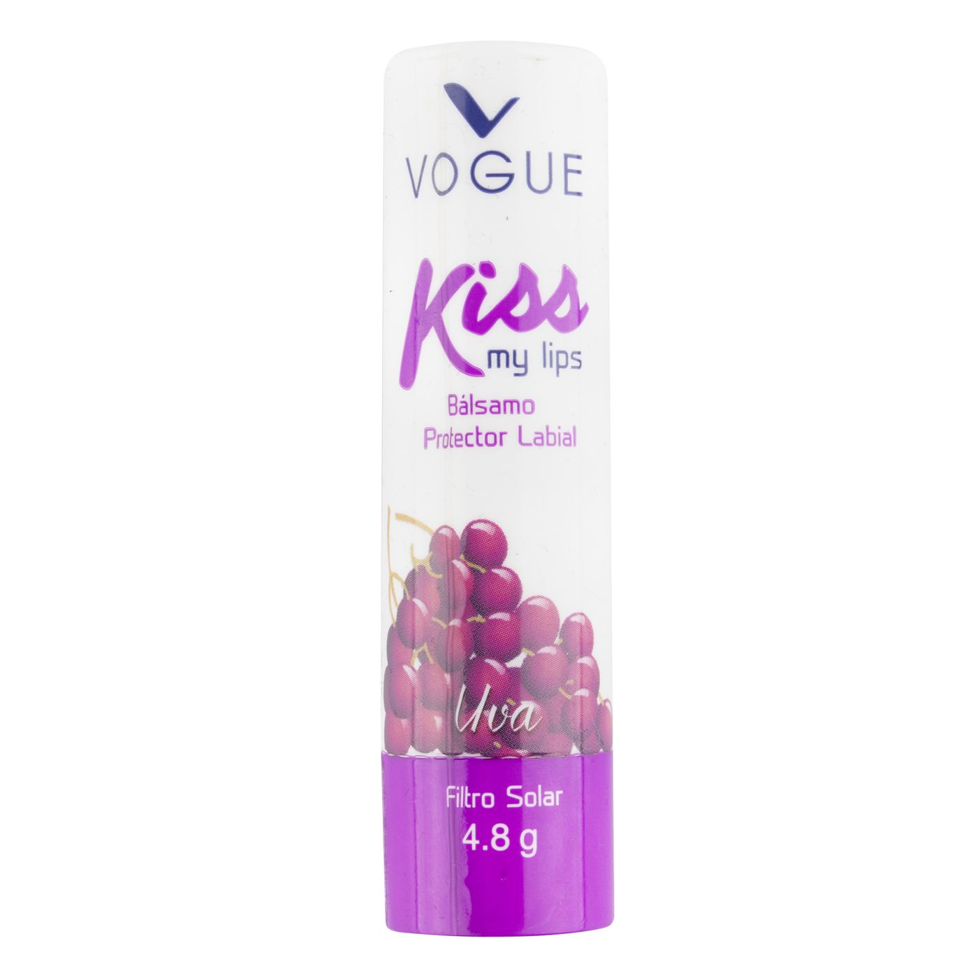 Protector Labial Vogue Kiss My Lips Uva Barra X 4.8 G.