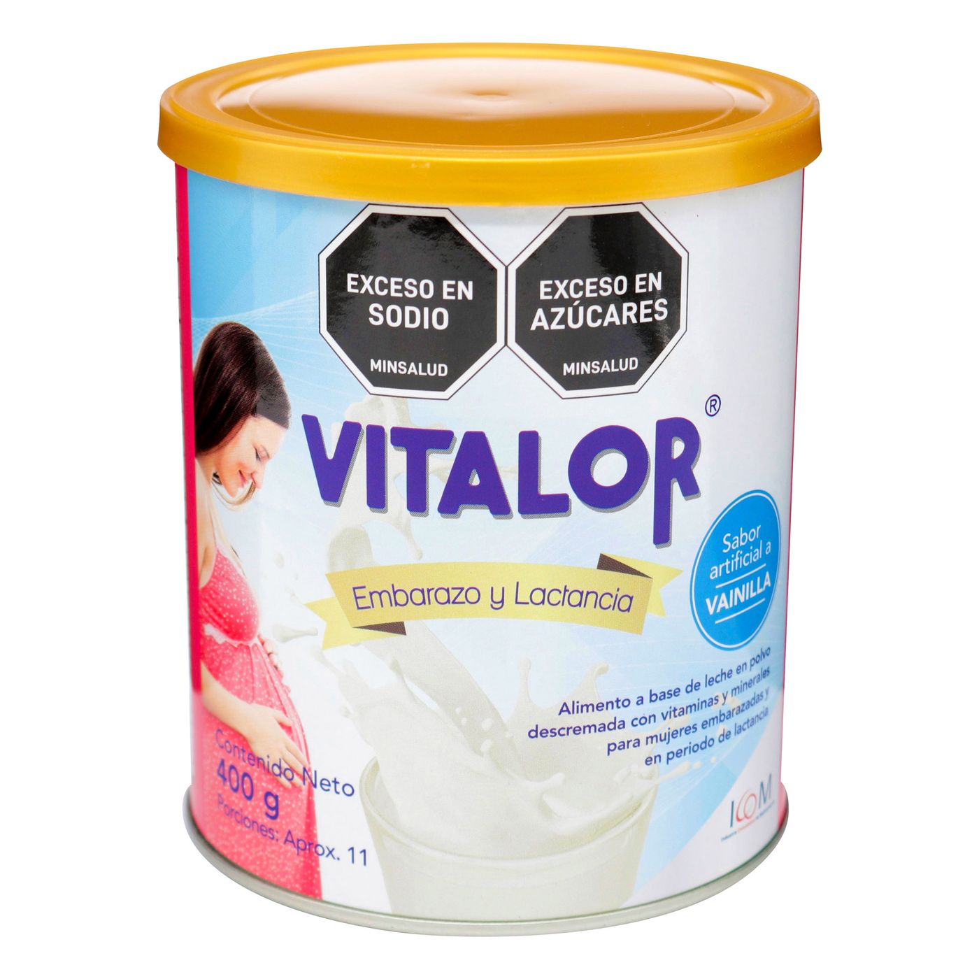 Alimento Icom Vitalor Embarazo y Lactancia Vainilla Polvo Tarro x 400 g