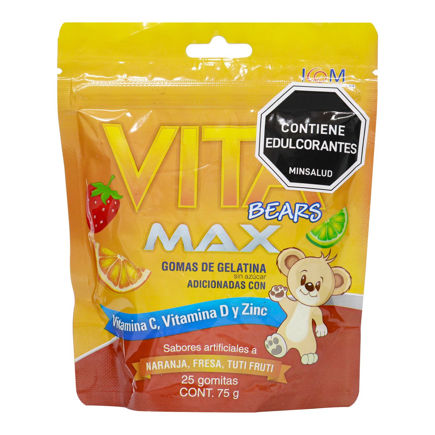 Gomas de Gelatina Icom Vita Bears Max Bolsa x 75 g x 25 Uds
