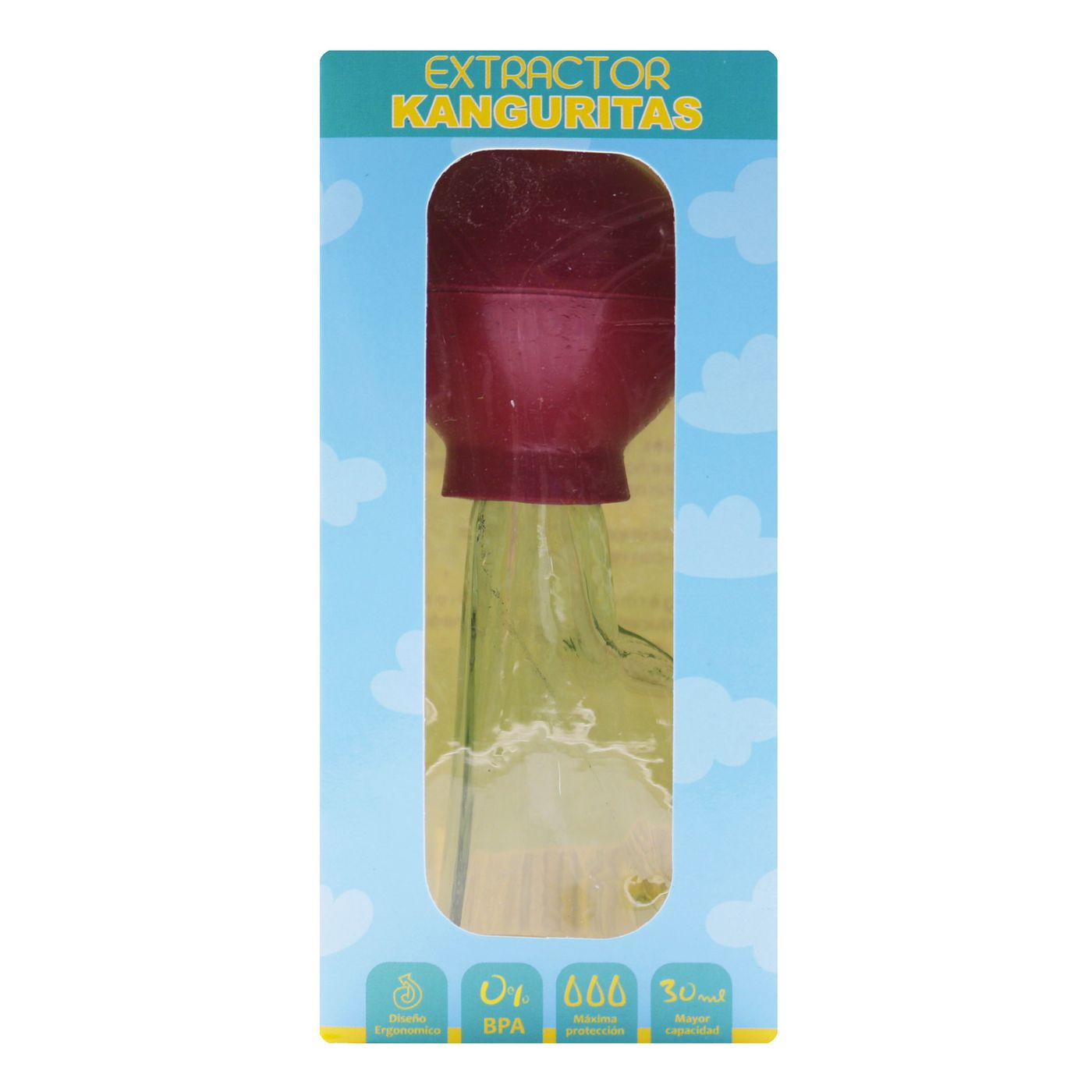 Extractor de Leche Materna Kanguritas Vidrio Caja x 1 Ud