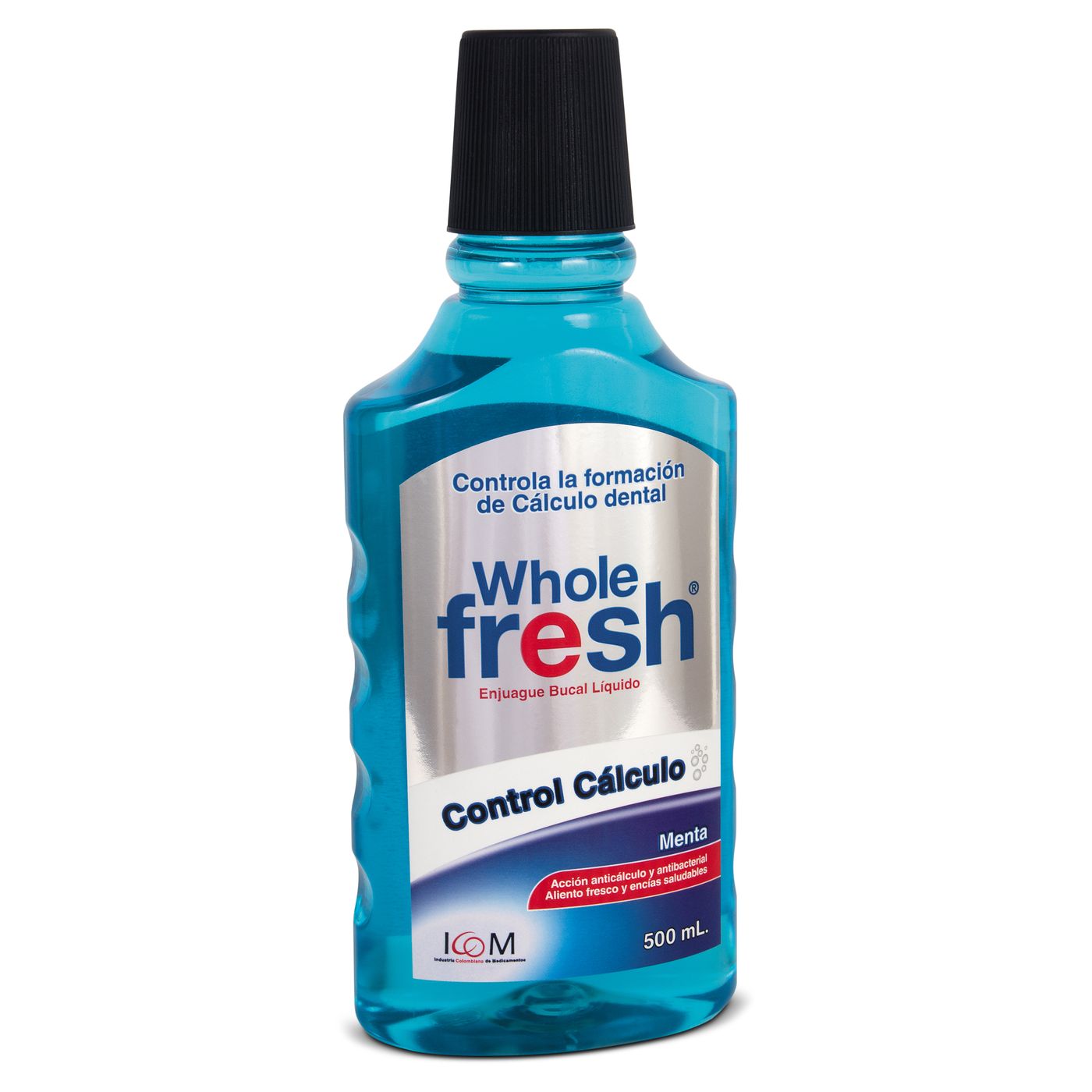 Enjuague Bucal Icom Whole Fresh Control Cálculo Menta Frasco x 500 mL