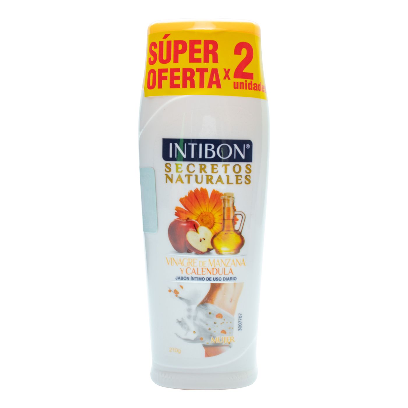 Jabón Líquido Íntimo Intibon Mujer Vinagre de Manzana y Caléndula Frasco x 210 g x 2 Uds Súper Oferta