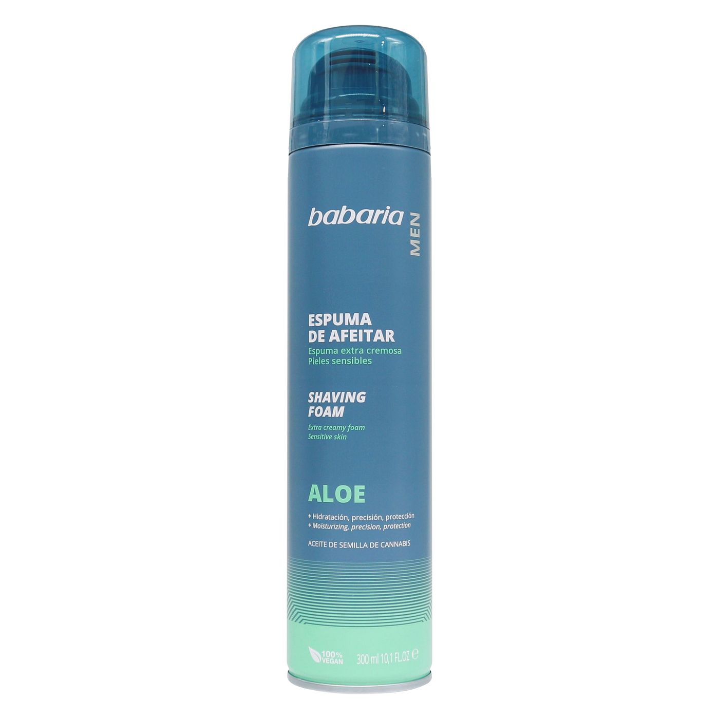 Espuma de Afeitar Babaria Áloe Vera Spray x 300 mL.