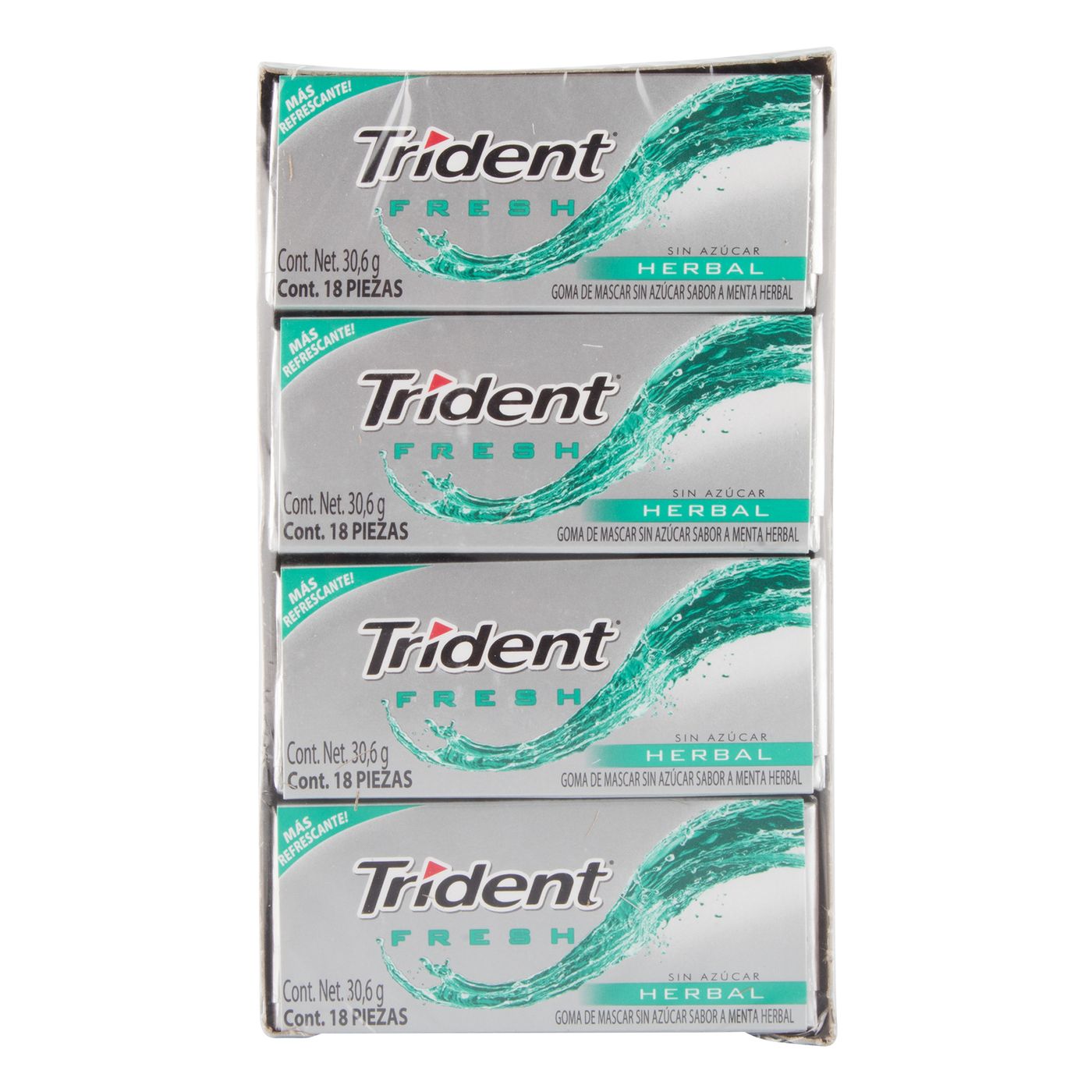Goma de Mascar Trident Fresh Menta Herbal Caja x 12 Uds