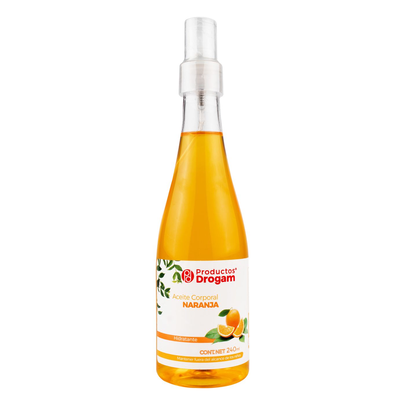 Aceite Corporal PD Naranja Spray x 240 mL.