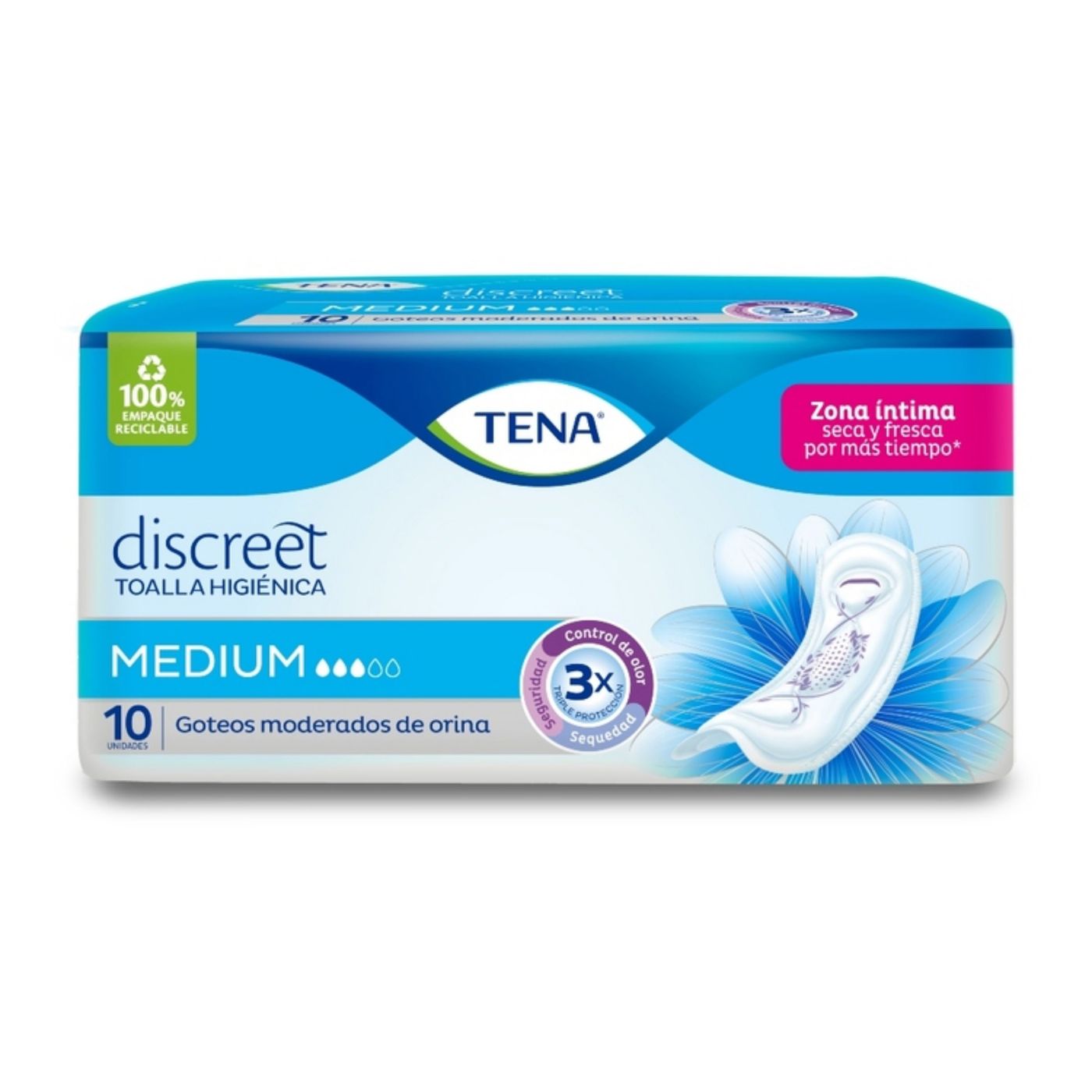 Toallas Higiénicas Tena Mujer Medium Paquete X 10 Uds.
