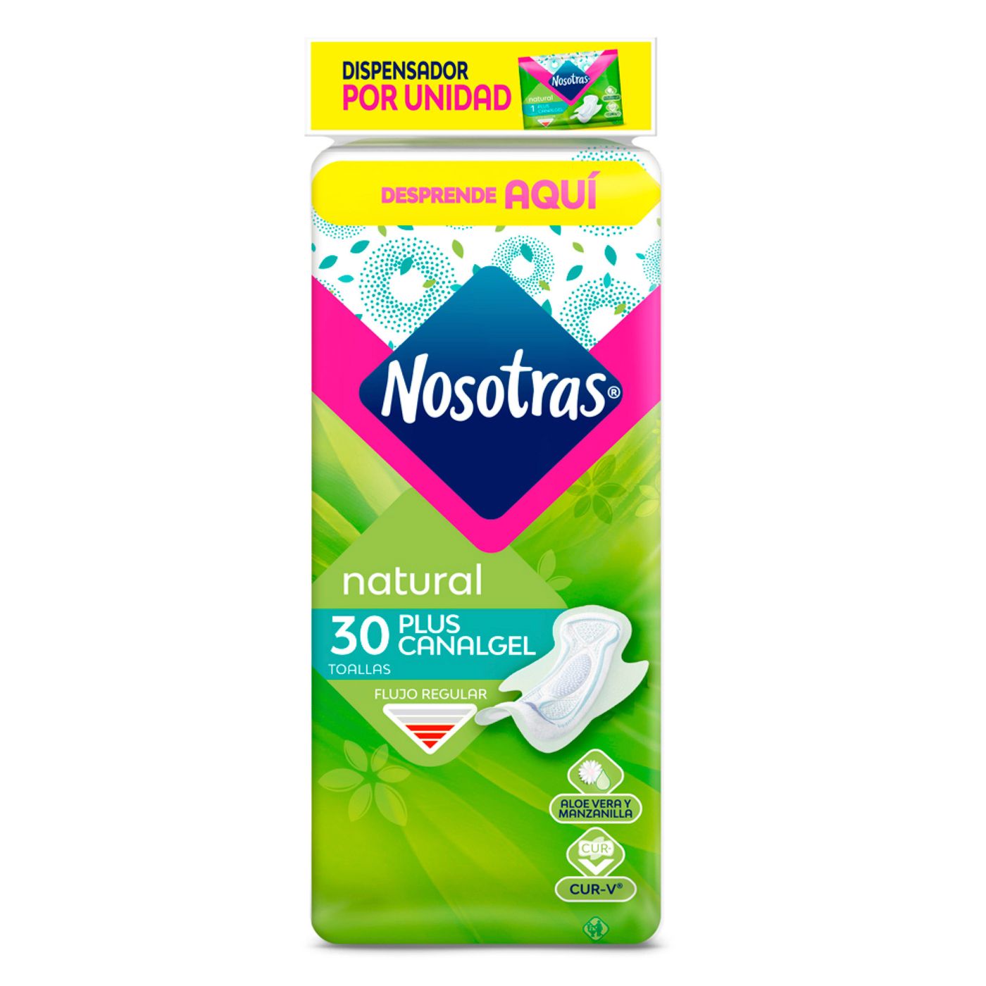 Toallas Higiénicas Nosotras Plus Canalgel Paquete x 30 Uds.