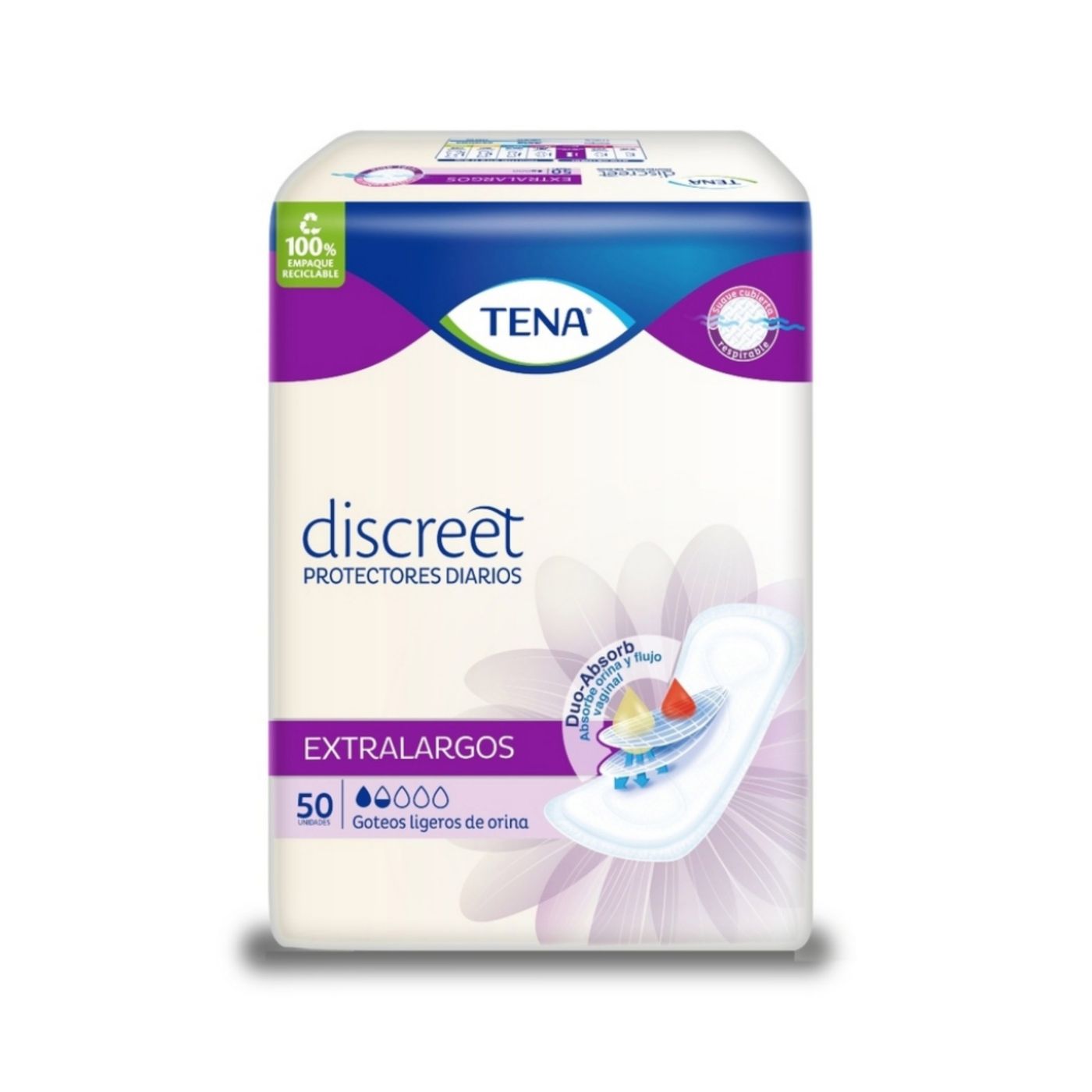 Protectores Tena Extralargo Caja x 50 Uds