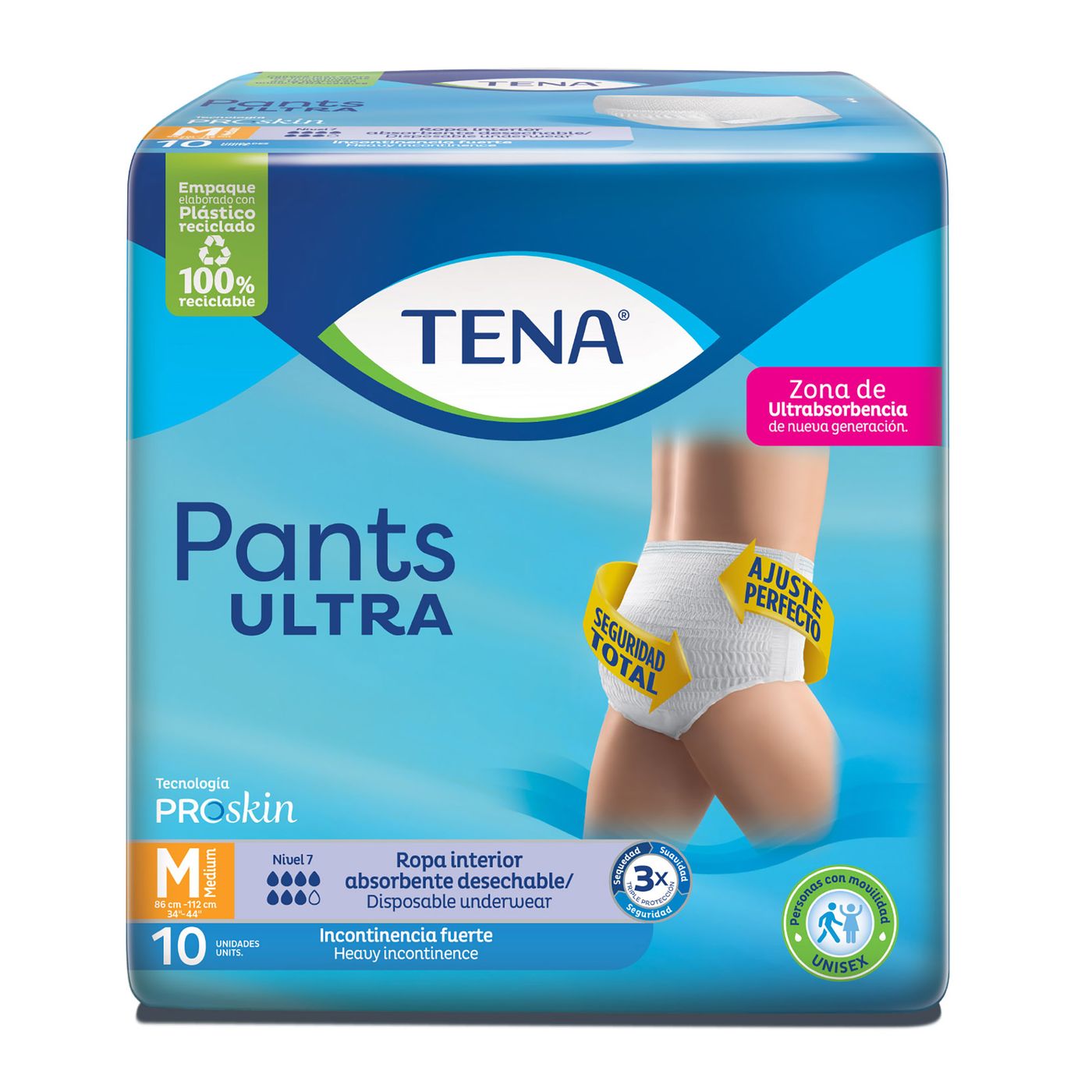 Tena Pants Ultra M Paquete x 10 Uds