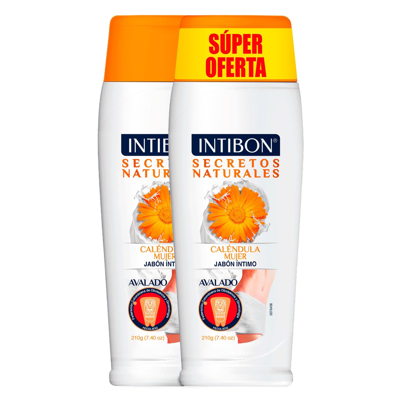 Jabón Líquido Íntimo Intibon Caléndula Frasco X 210 G X 2 Uds Súper Oferta.