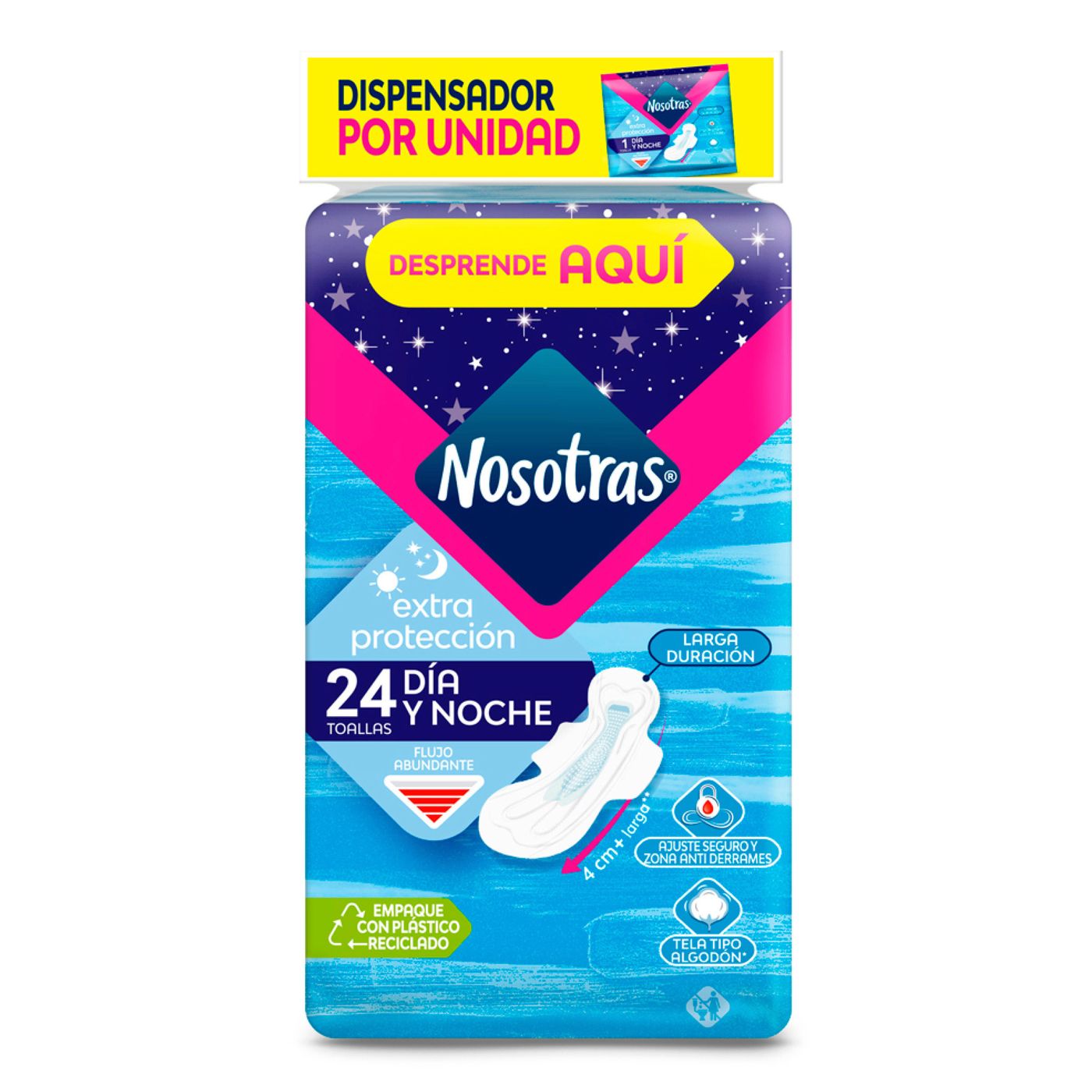 Toallas Higiénicas Nosotras Extra Protección Paquete X 24 Uds.