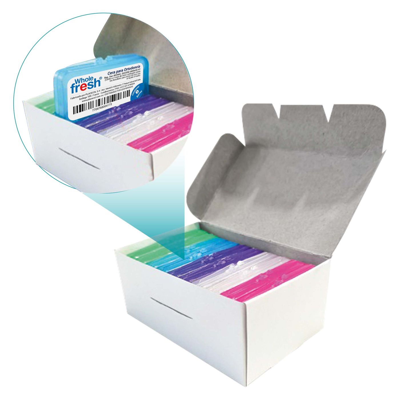 Cera para Ortodoncia Icom Whole Fresh 5 Barras x 10 Uds