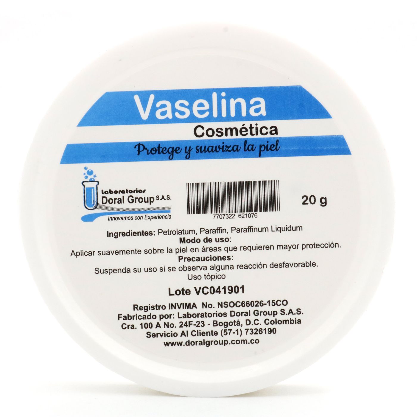 Vaselina Doral Cosmética Frasco X 20 G Empaque X 12 Uds.