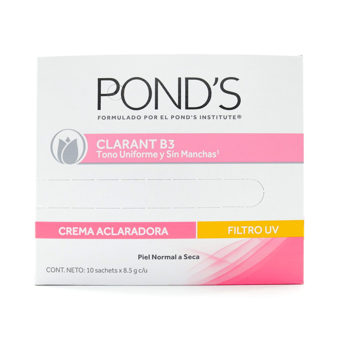 Crema Facial Ponds Clarant B3 Piel Normal A Seca Sachet x 8.5 g Caja x 10 Uds