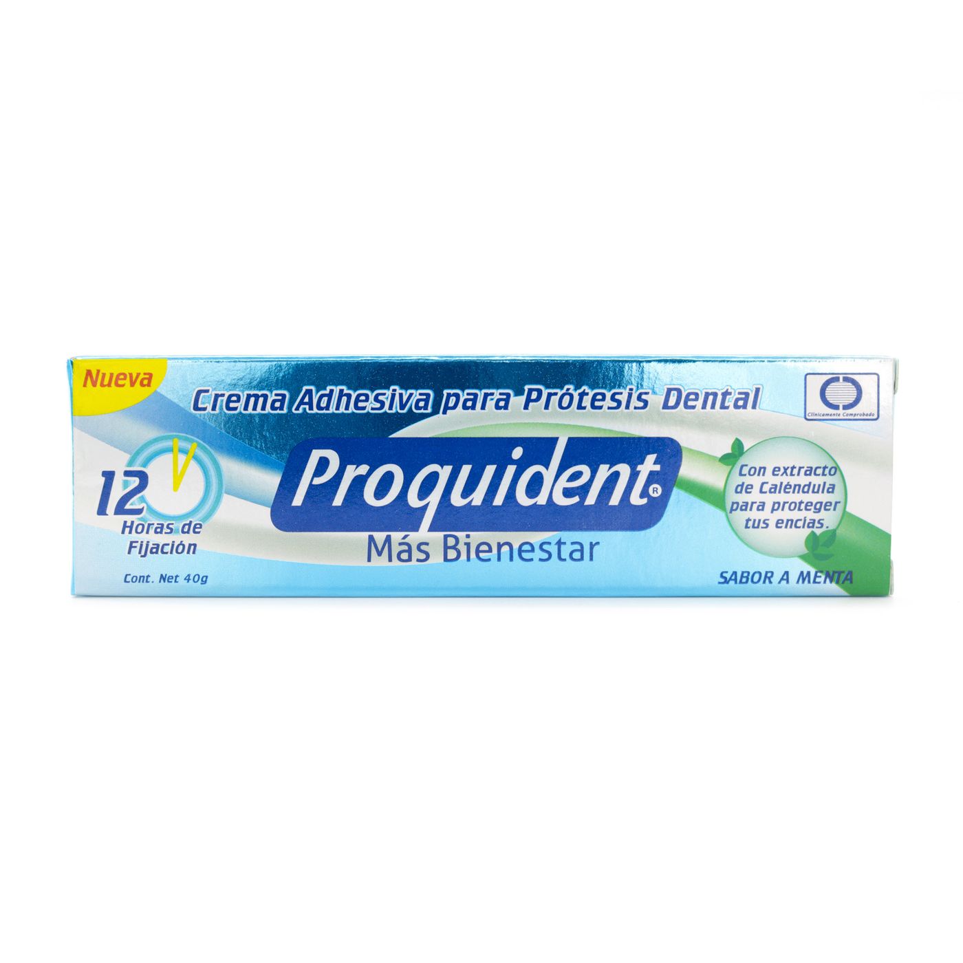 Crema Adhesiva Prótesis Dental Proquident Menta Tubo X 40 G.