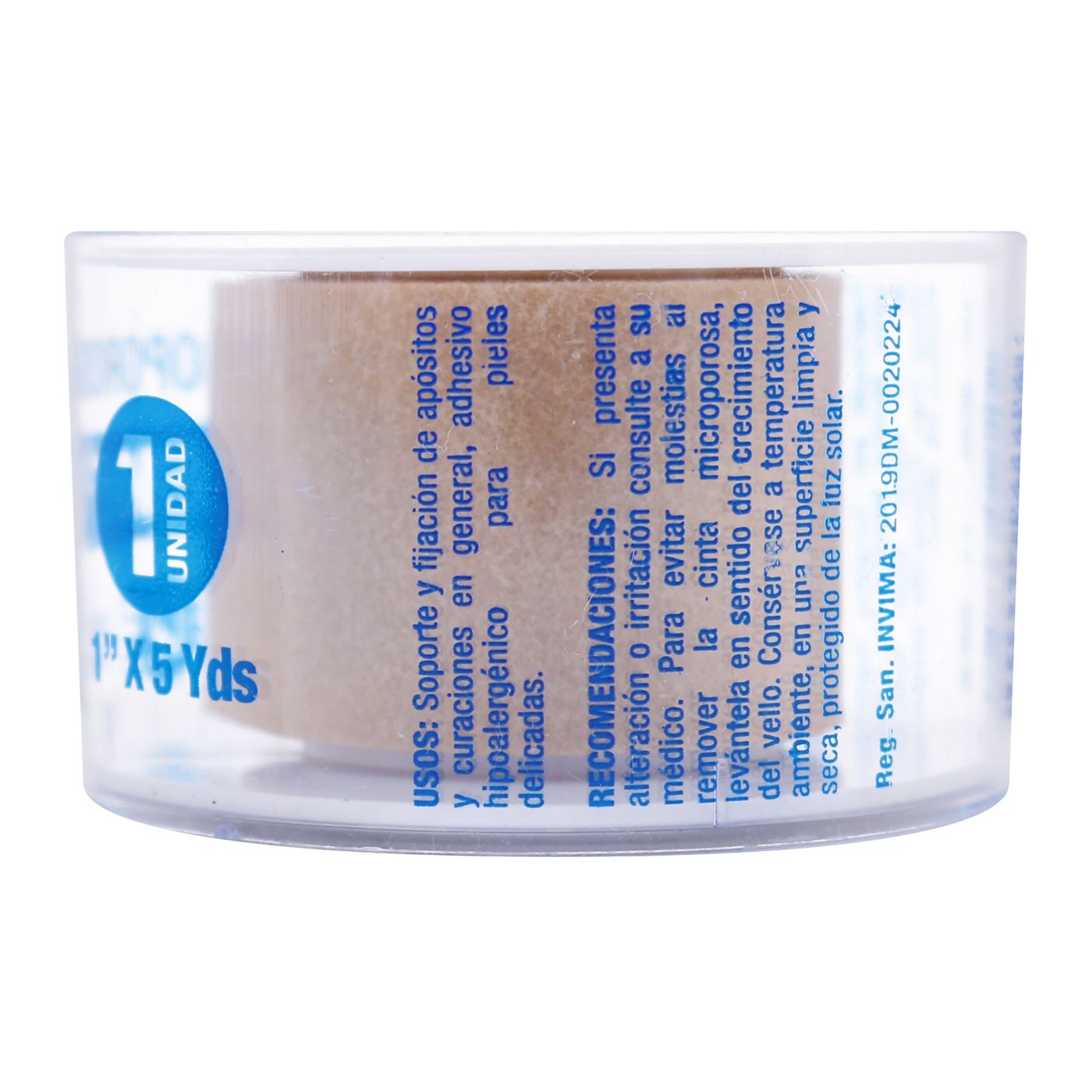 Cinta Micropore Piel Supreme 1 Pulg X 5 Yardas.