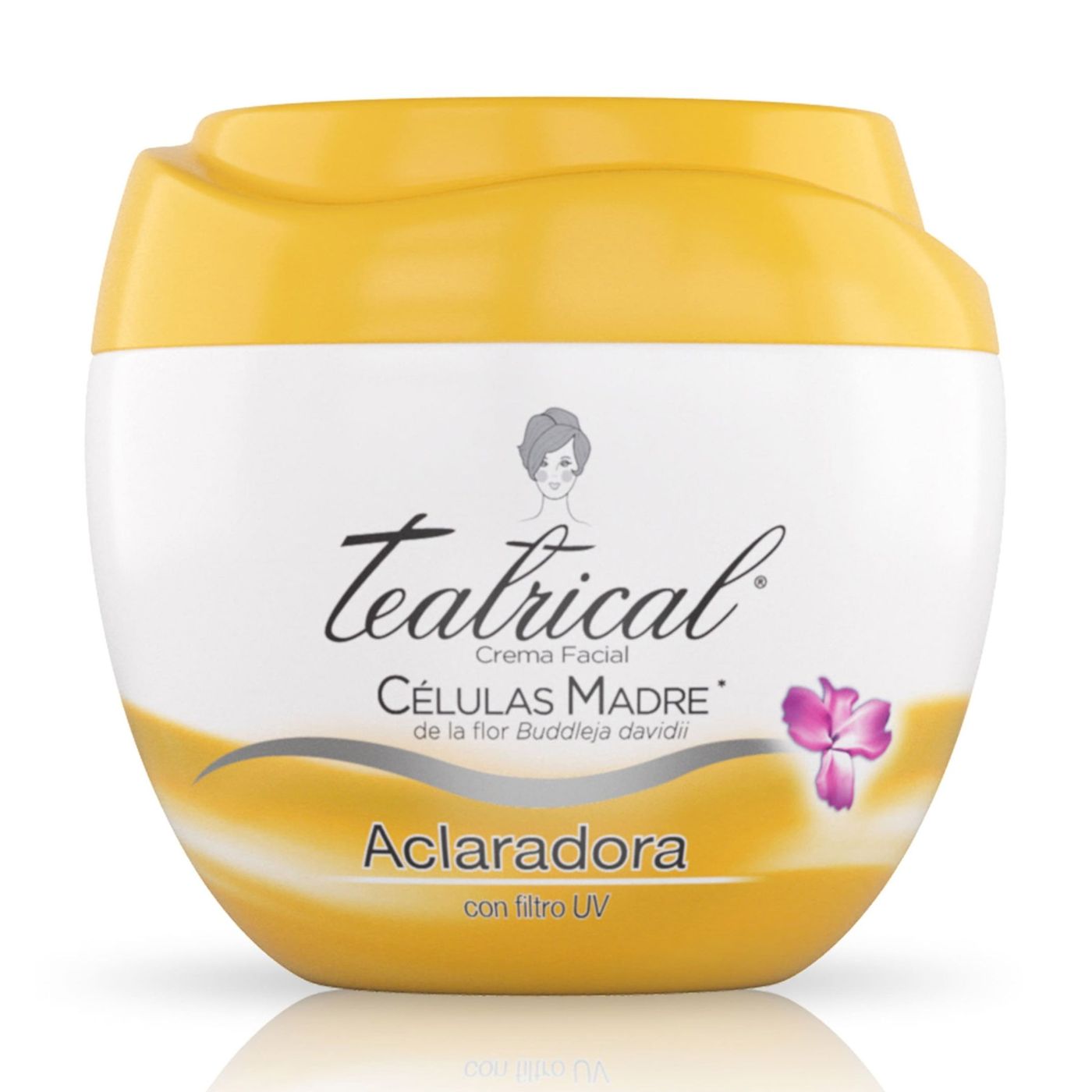 Crema Facial Teatrical Aclaradora con Filtro UV Frasco x 200 g.