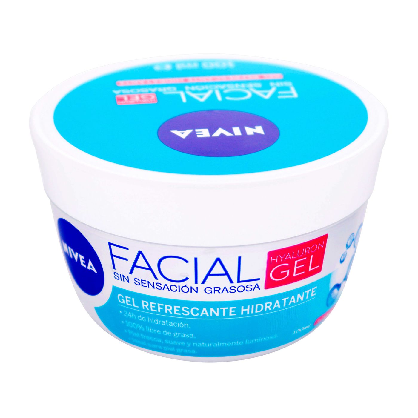 Gel Facial Nivea Hyaluron Refrescante Hidratante Frasco x 100 mL.