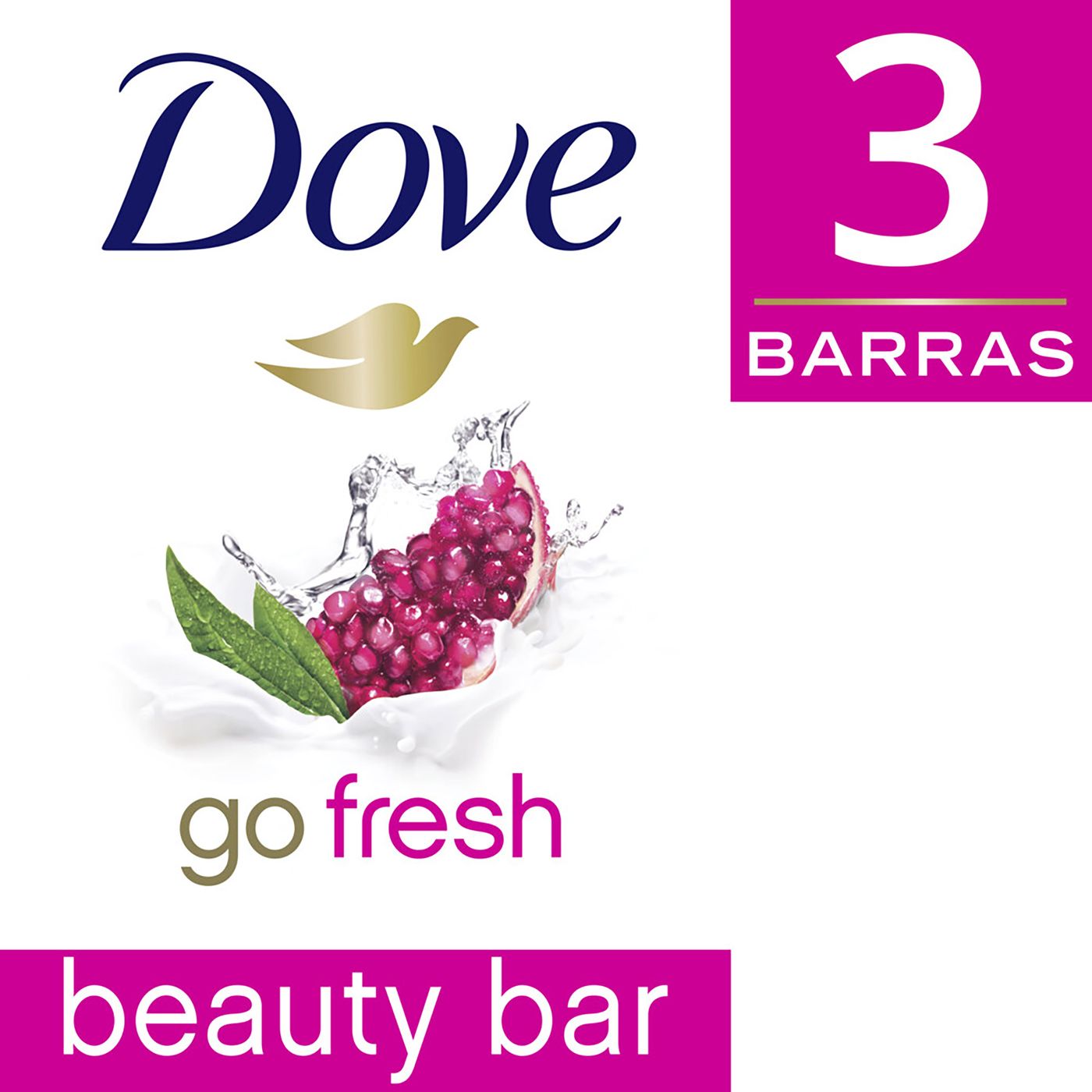 Jabón Dove Granada Revigorizante Barra De 90 G Paquete X 3 Uds