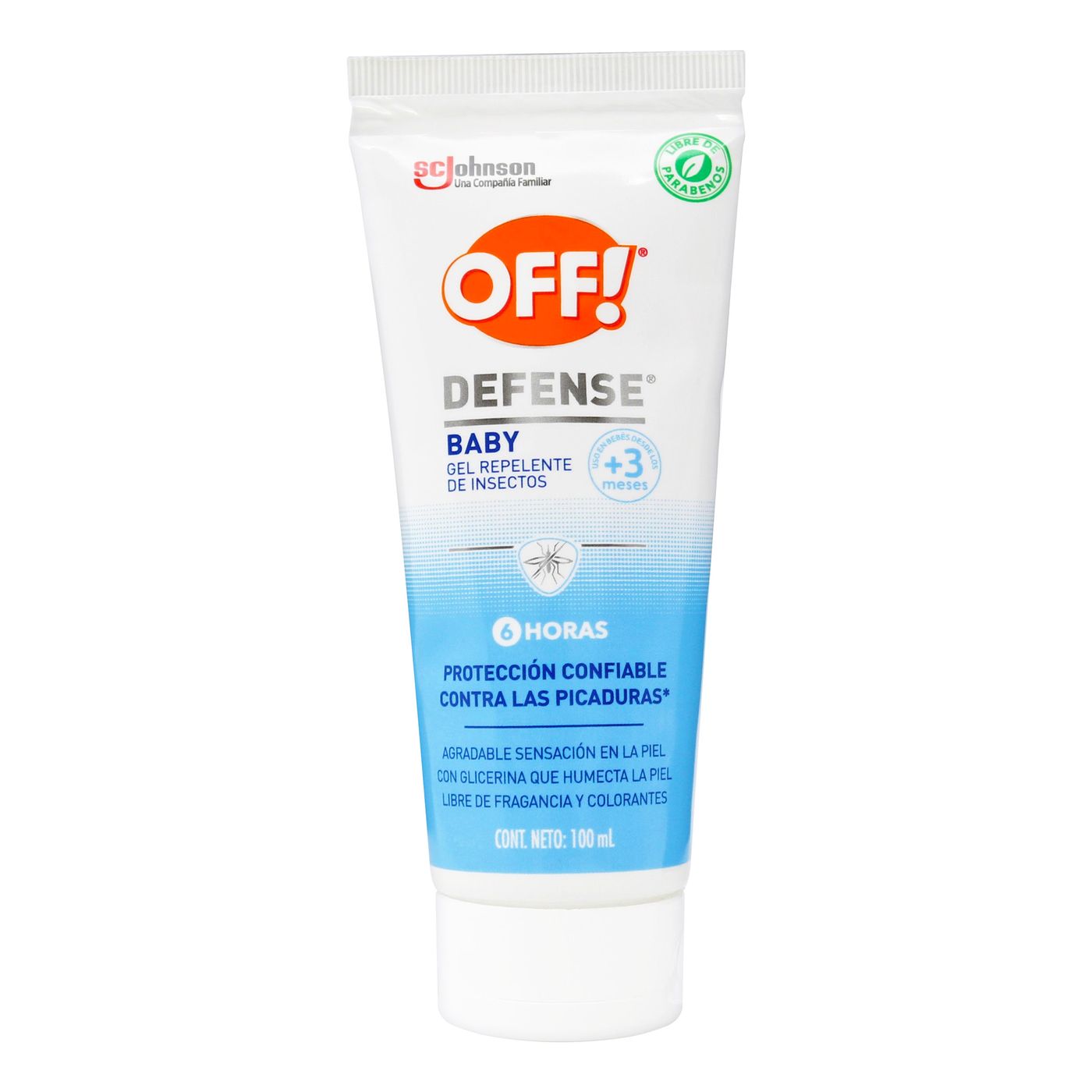 Gel Repelente de Insectos Off Defense Baby S.C. Johnson Tubo x 100 mL