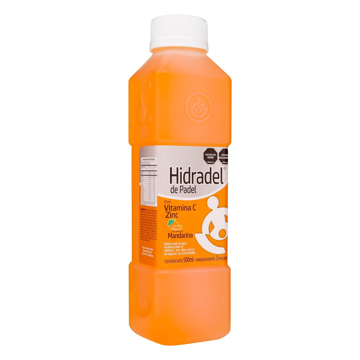 Bebida Refrescante Mandarina Hidradel Botella x 500 mL