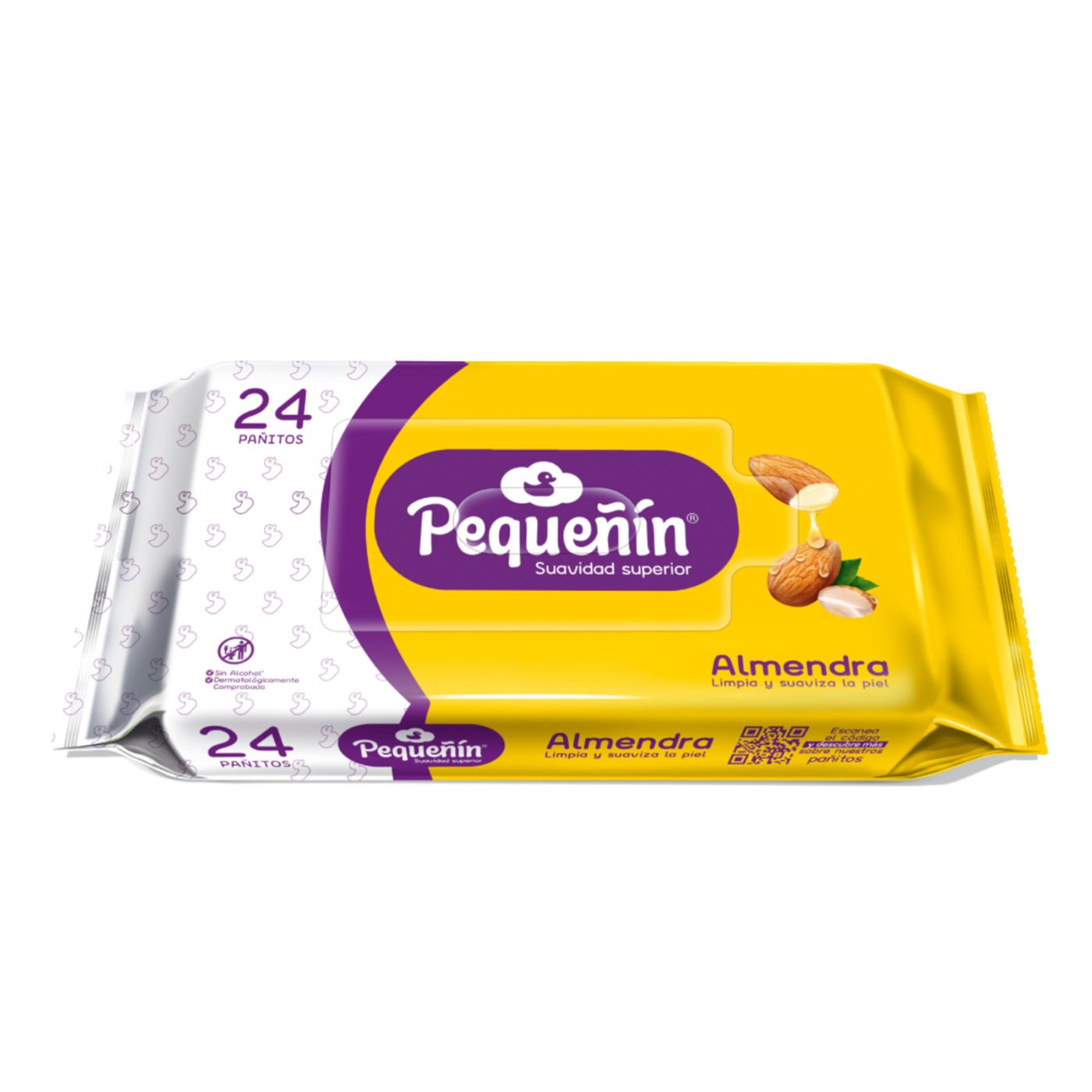 Pañitos Húmedos Pequeñín Almendra Paquete x 24 uds