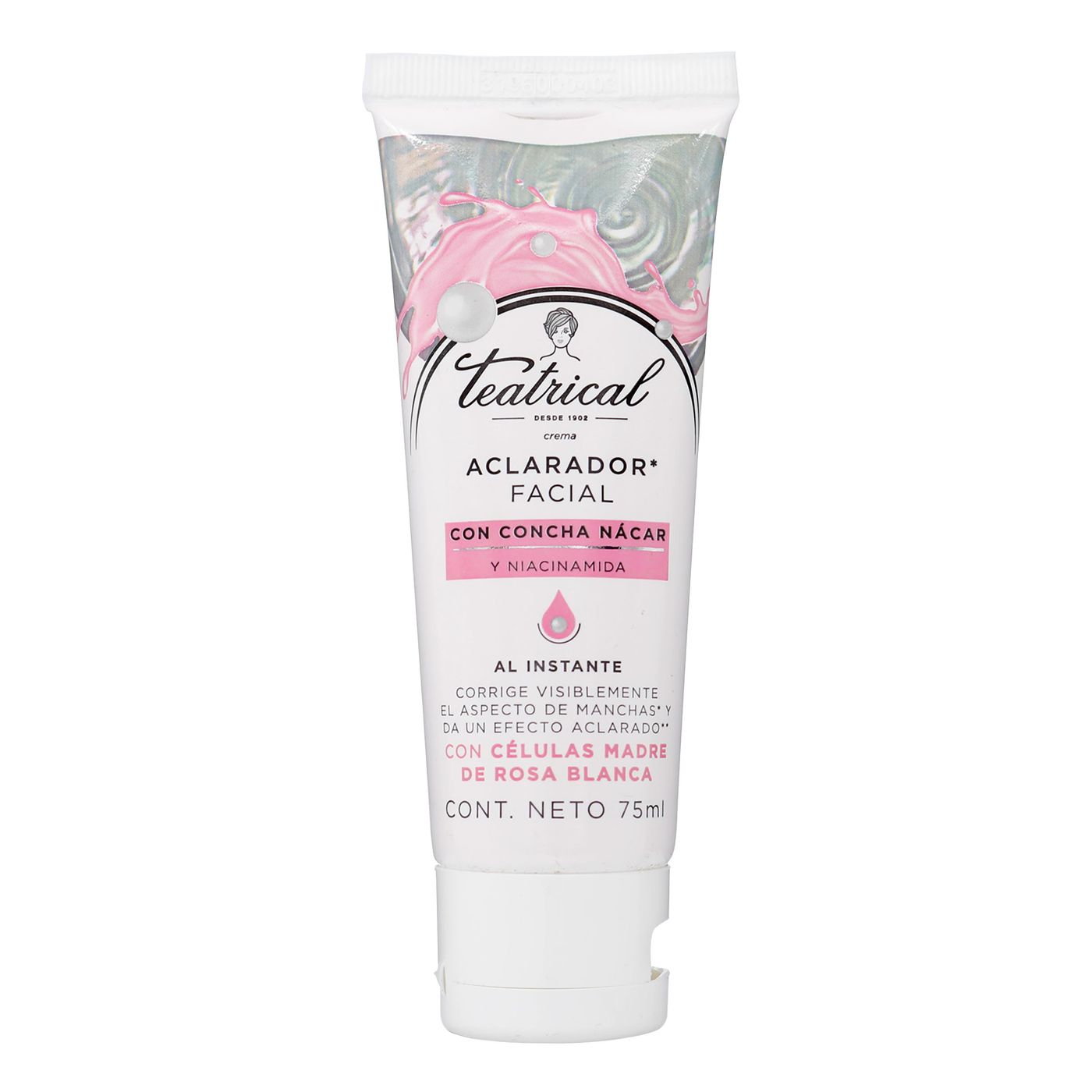 Crema Aclarador Facial con Concha de Nácar Teatrical Tubo x 75 mL