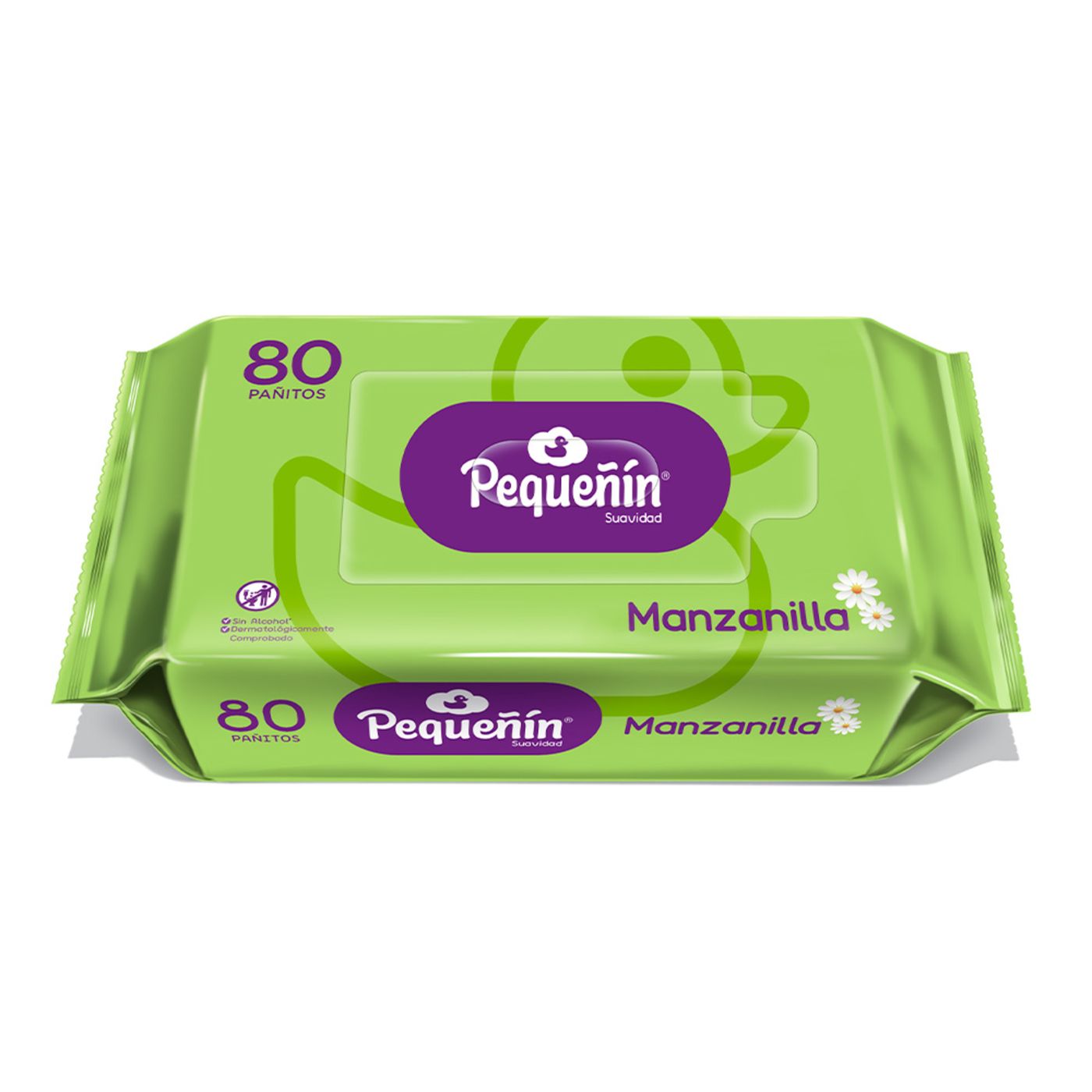Pañitos Húmedos Pequeñin Manzanilla Paquete x 80 uds
